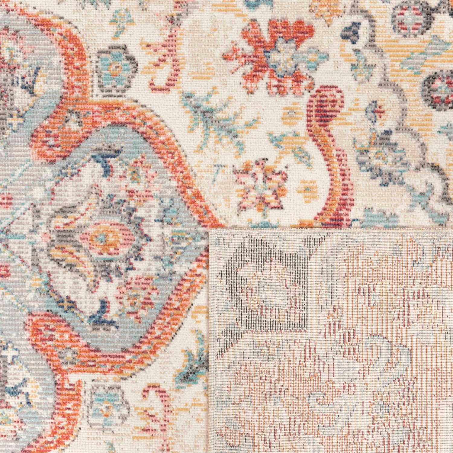 Paco Home Teppich »Torres 271«, rechteckig, 8 mm Höhe, Kurzflor, Orient-Optik, Vintage Design, In- und Outdoor geeignet