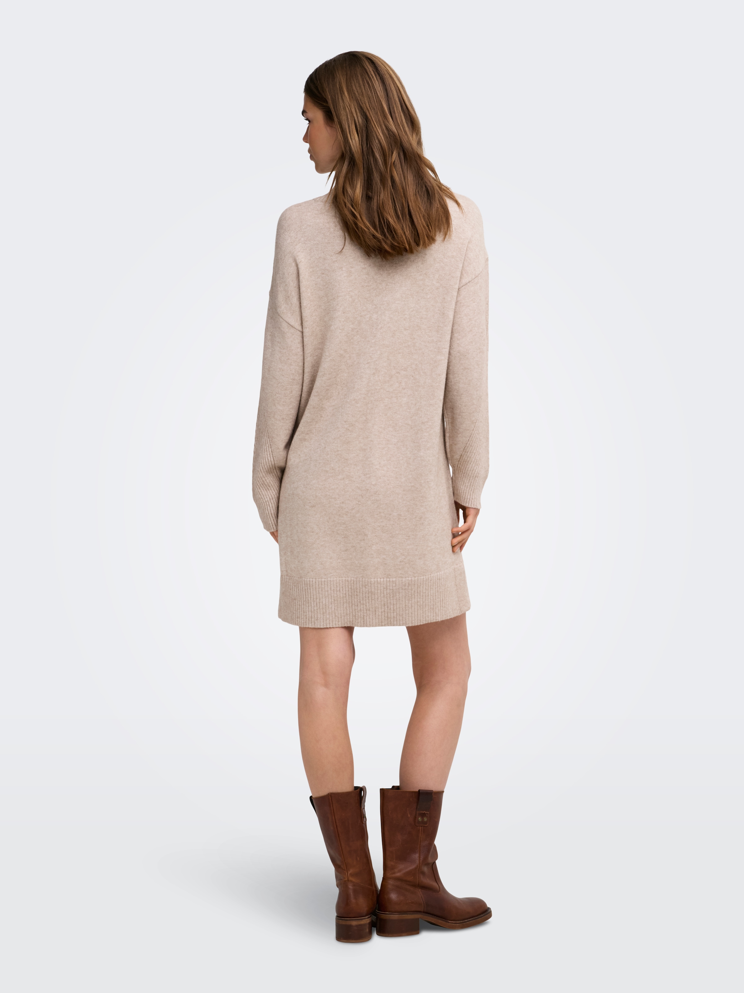 ONLY Strickkleid »ONLPRINCESS LS HIGHNECK DRESS KNT« Viskosemischung, regular fit