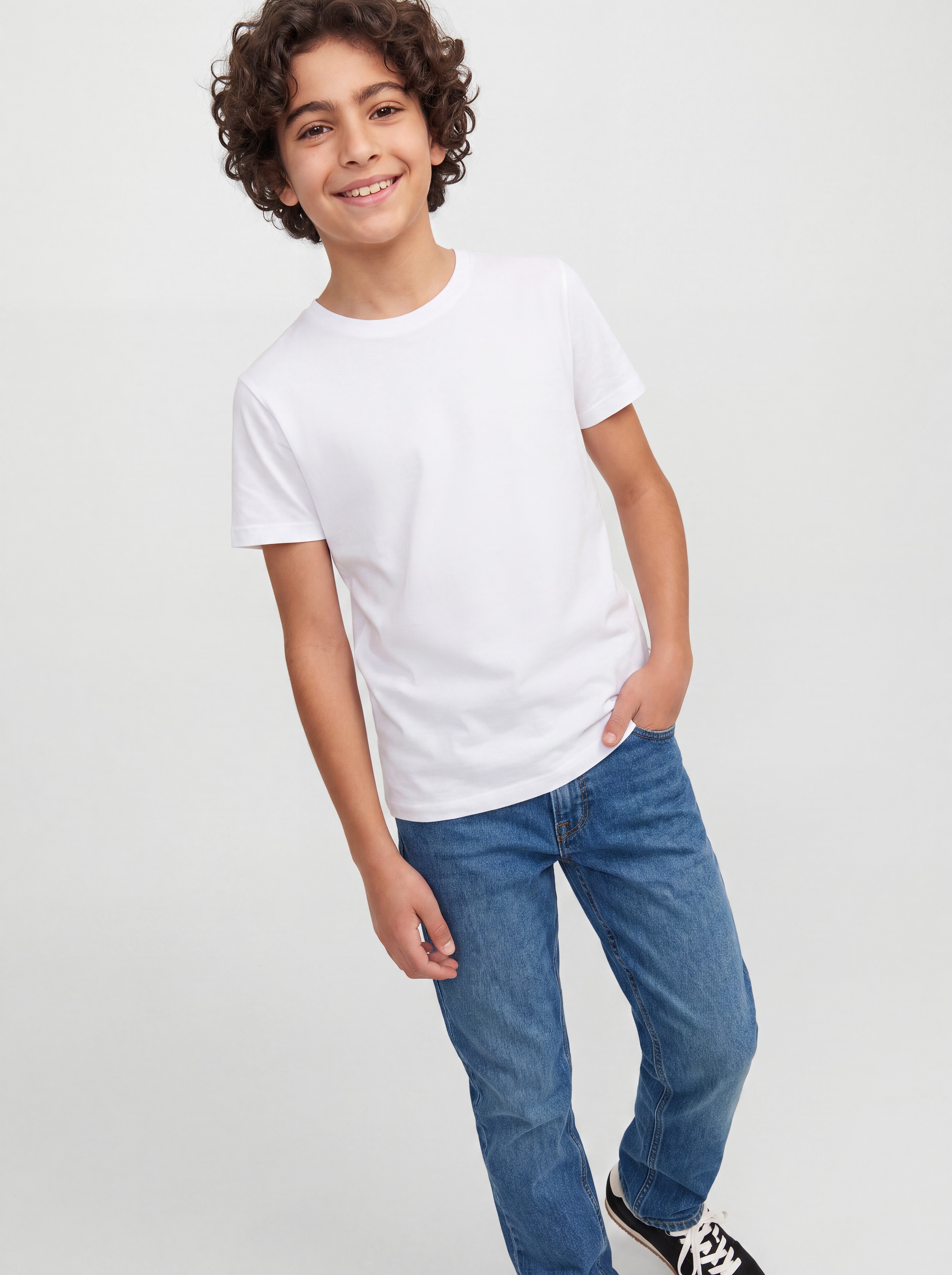Jack & Jones Junior Loose-fit-Jeans »JJICHRIS JJORIGINAL AT 044 JNR« Baumwolle, loose fit
