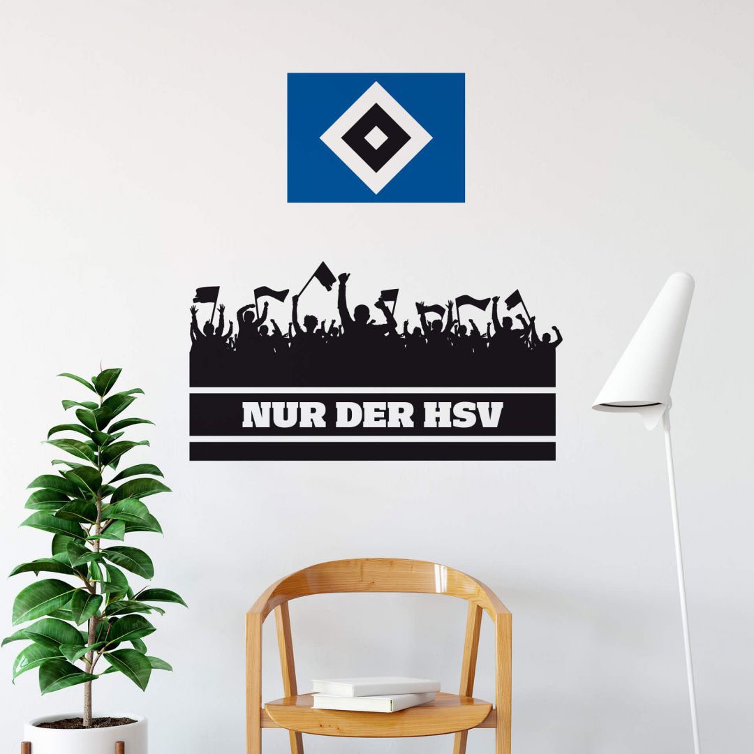 HSV bei (1 Wandtattoo Fans OTTO »Nur kaufen der und Wall-Art St.) Logo«,
