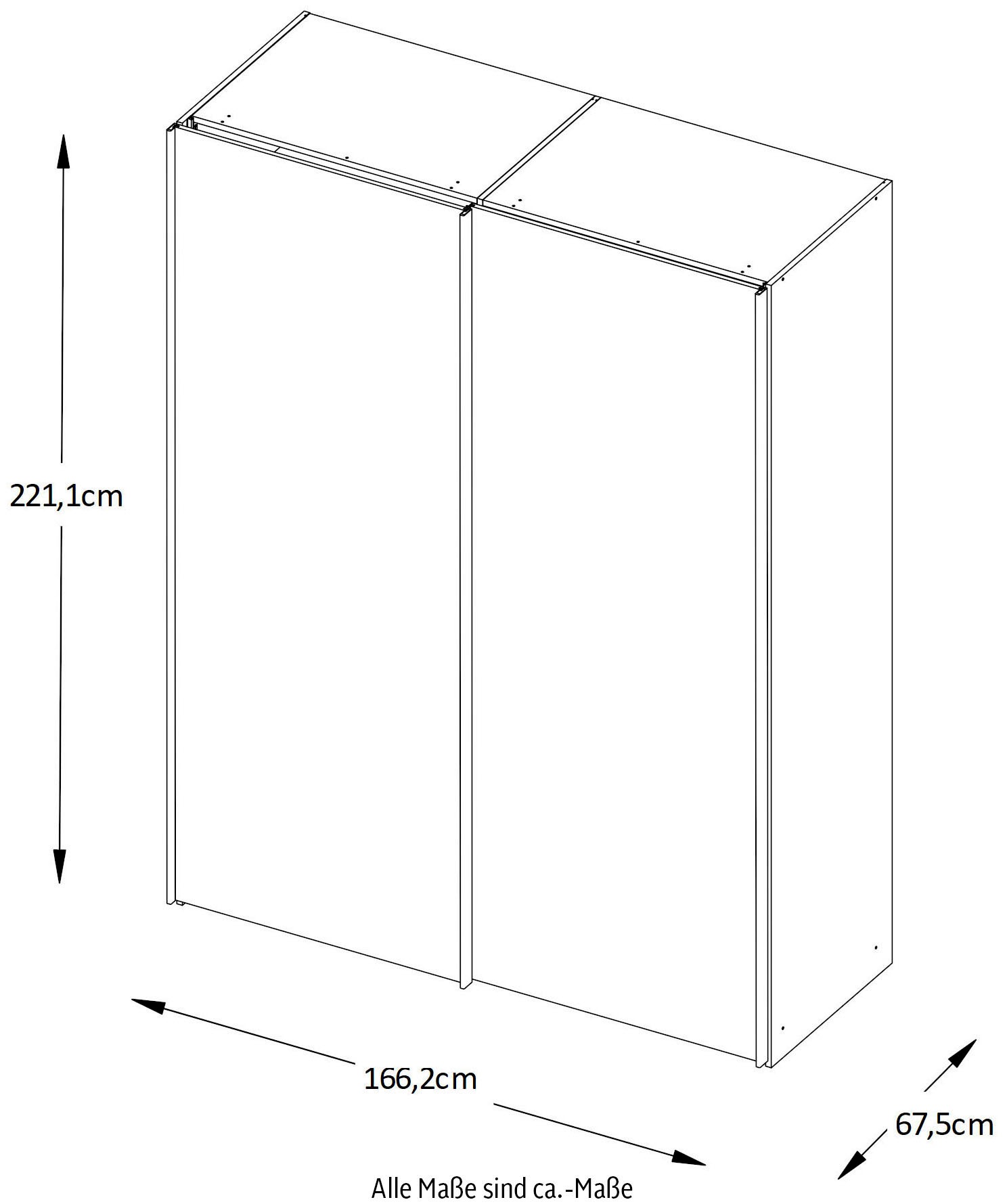 STAUD Schwebetürenschrank »Sonate Como, Made in Germany« Mit vier verschiedenen Ausstattungsvarianten