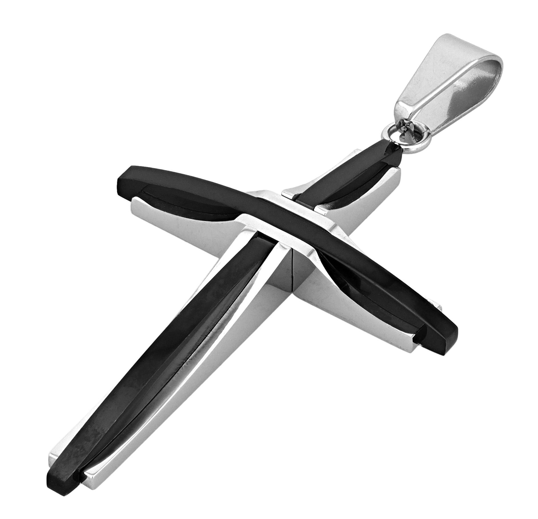 Adelia´s Kreuzanhänger »Herren Anhänger ¿ Kreuz Kreuzanhänger aus Edelstahl«