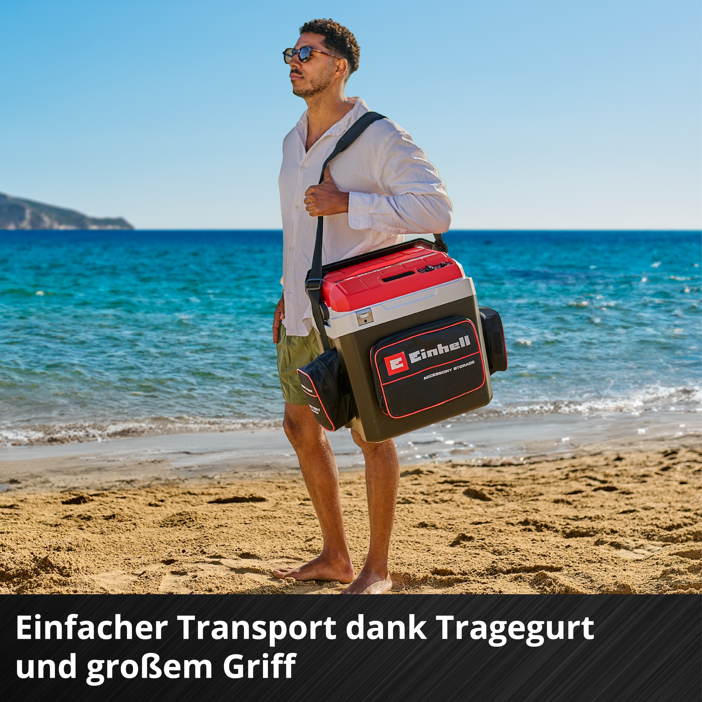 Einhell Kühlbox »Einhell Akku-Kühlbox TE-COL 18/27 + GC-EF 18/110«