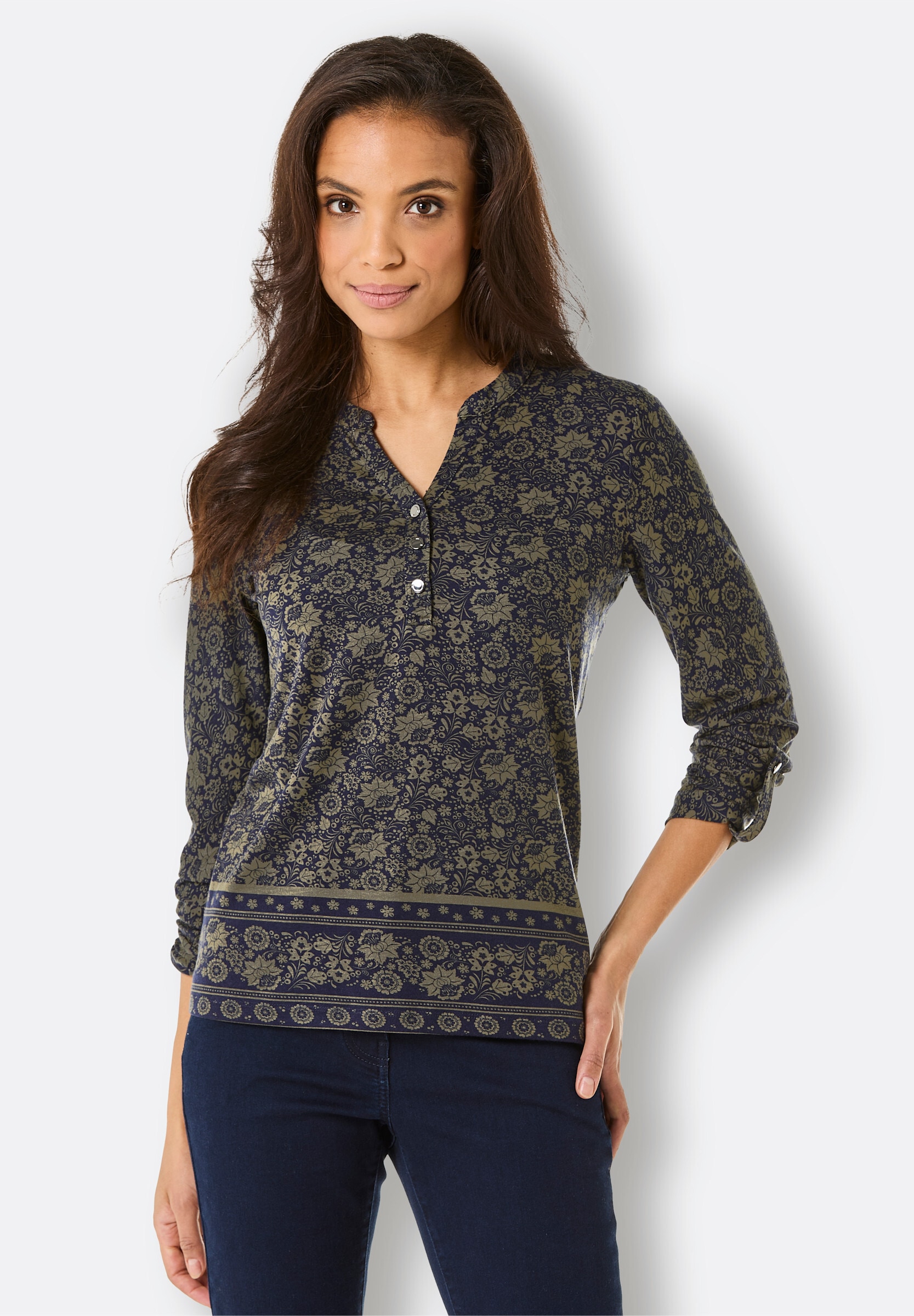 creation L T-Shirt »Lyocell-Shirt Print-Shirt in Lyocell-Qualität«