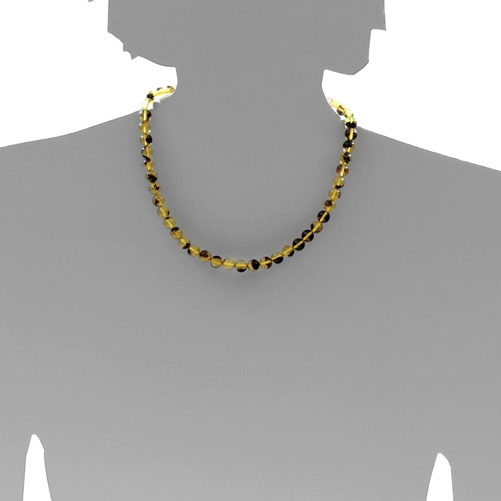 OSTSEE-SCHMUCK Kette ohne Anhänger »- Kugel 8 mm - Bernstein -,«