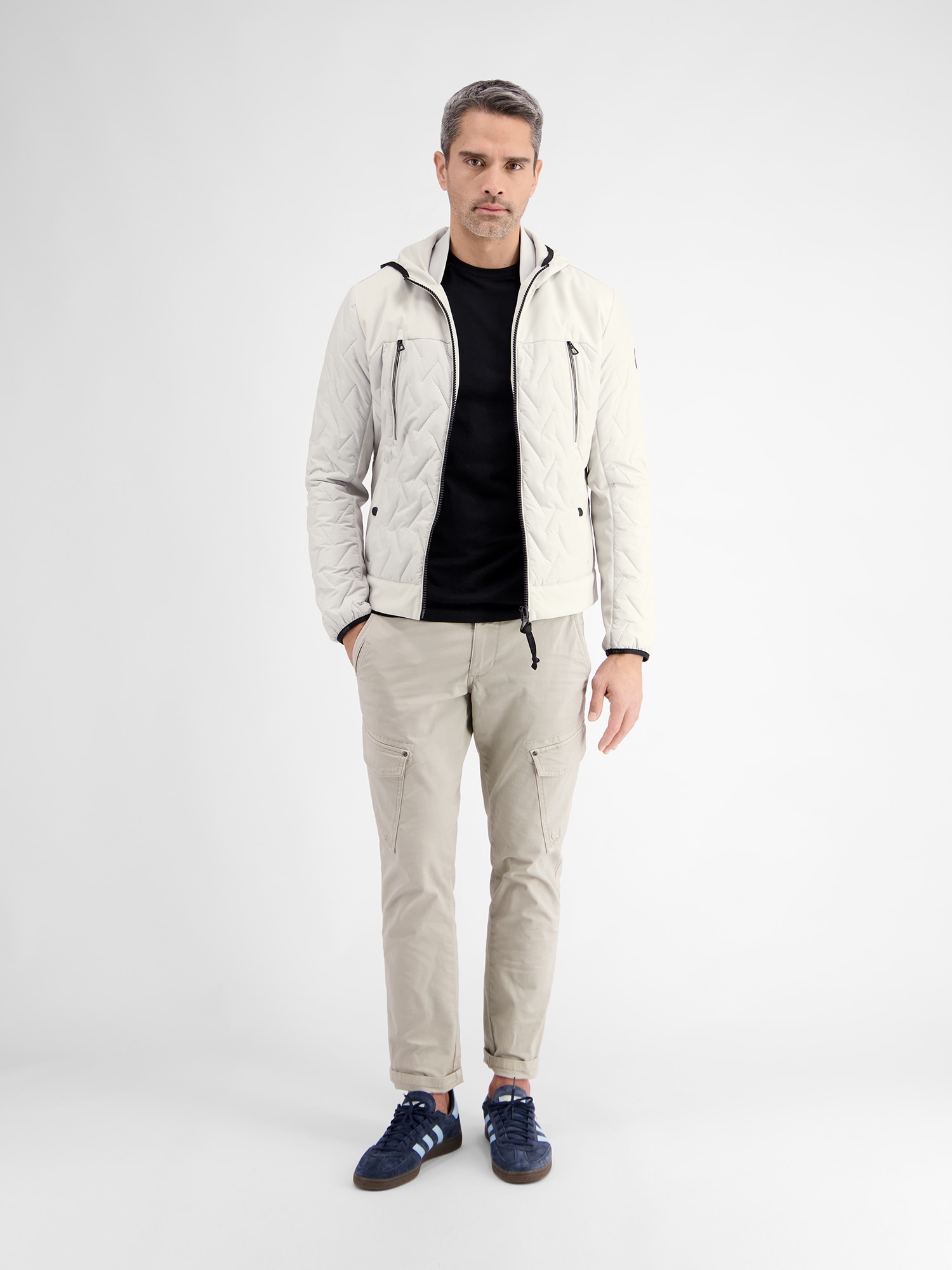 LERROS Steppjacke »LERROS Herren Steppjacke mit Kapuze«, mit Kapuze, Wasser- und windabweisend