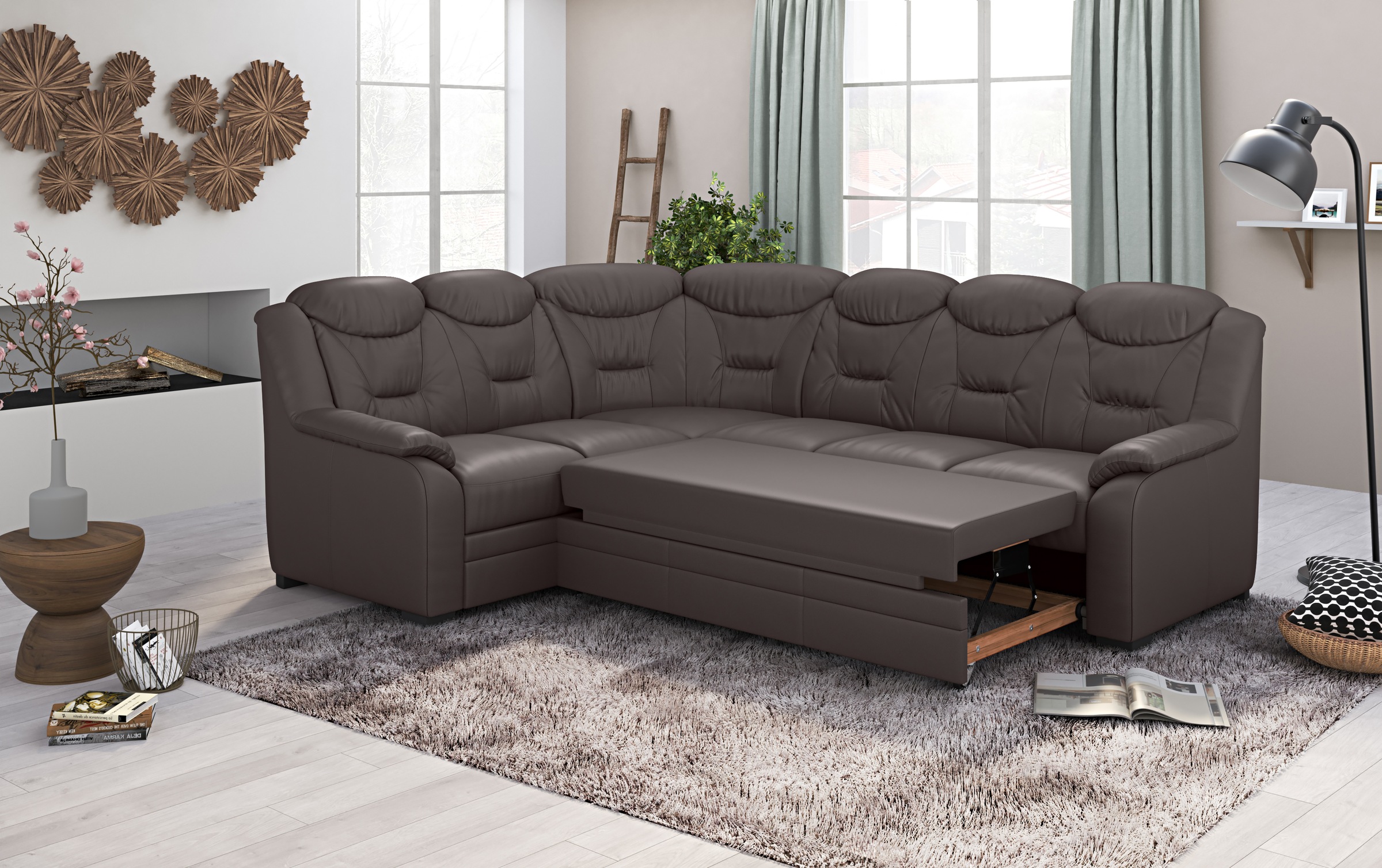 COTTA Ecksofa »Marcus L-Form«, wahlweise mit Bettfunktion & Stauraum