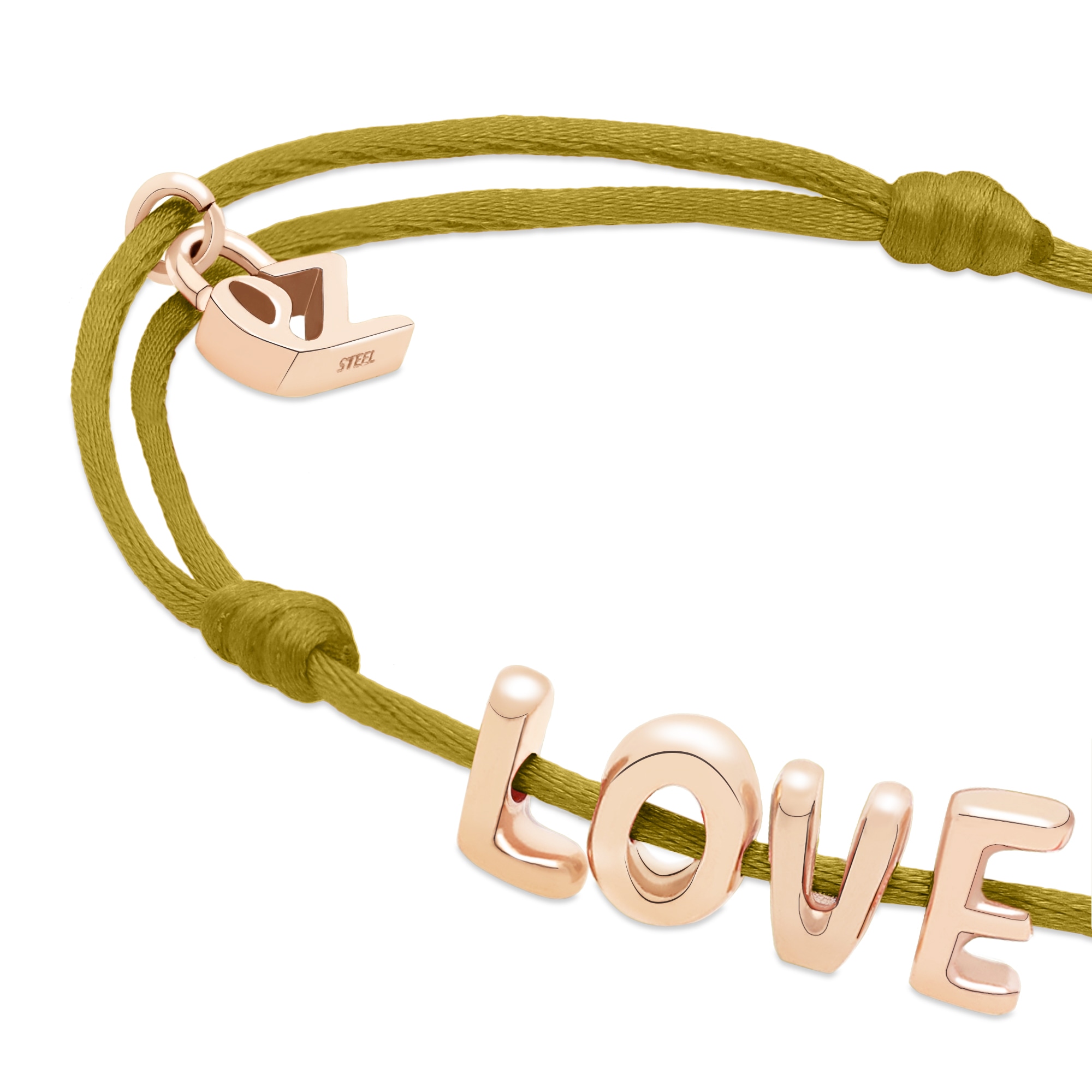 Echtzeit Armband »Schmuck Geschenk Edelstahl-Nylon-Armband Love Letters«