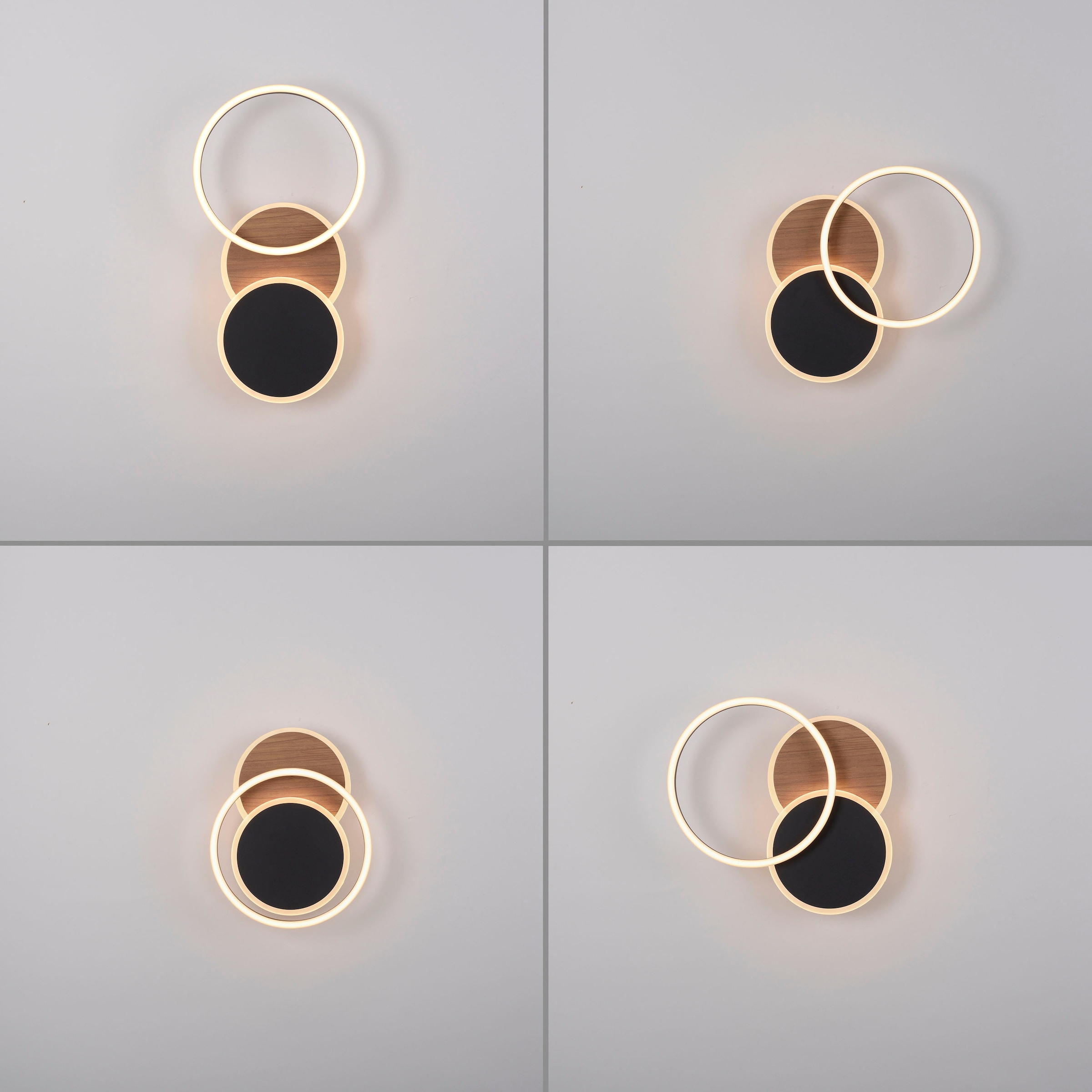 JUST LIGHT Deckenleuchte »SEVENT«, 1 flammig, Leuchtmittel LED-Board | LED fest integriert, LED