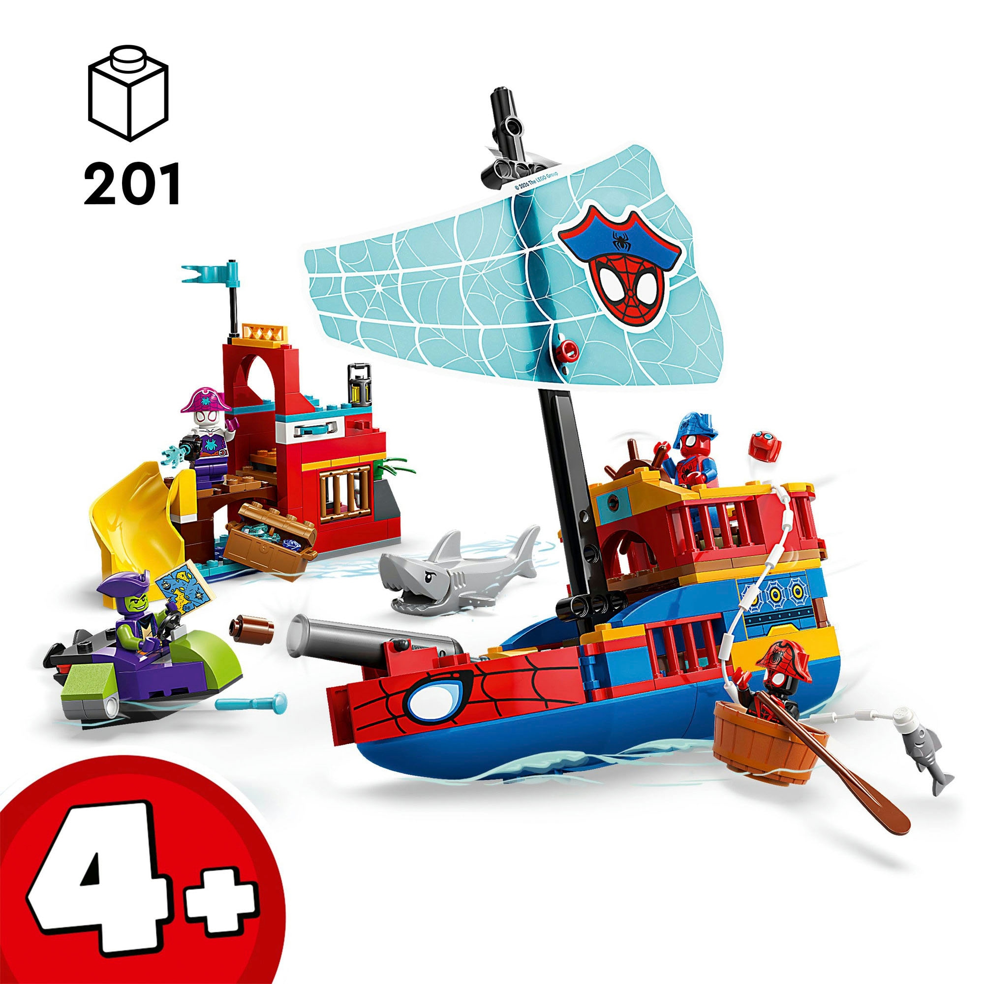 LEGO® Konstruktionsspielsteine »Piratenschiff von Spideys Team (11208), LEGO Spidey« Made in Europe