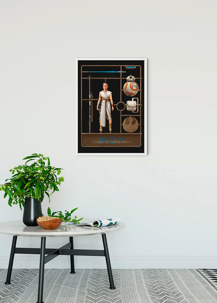 Komar Bild »Star Wars Toy Rey« Star Wars 1 Stk. tlg. Wandbild zur Dekoration im Kinderzimmer - ohne Rahmen