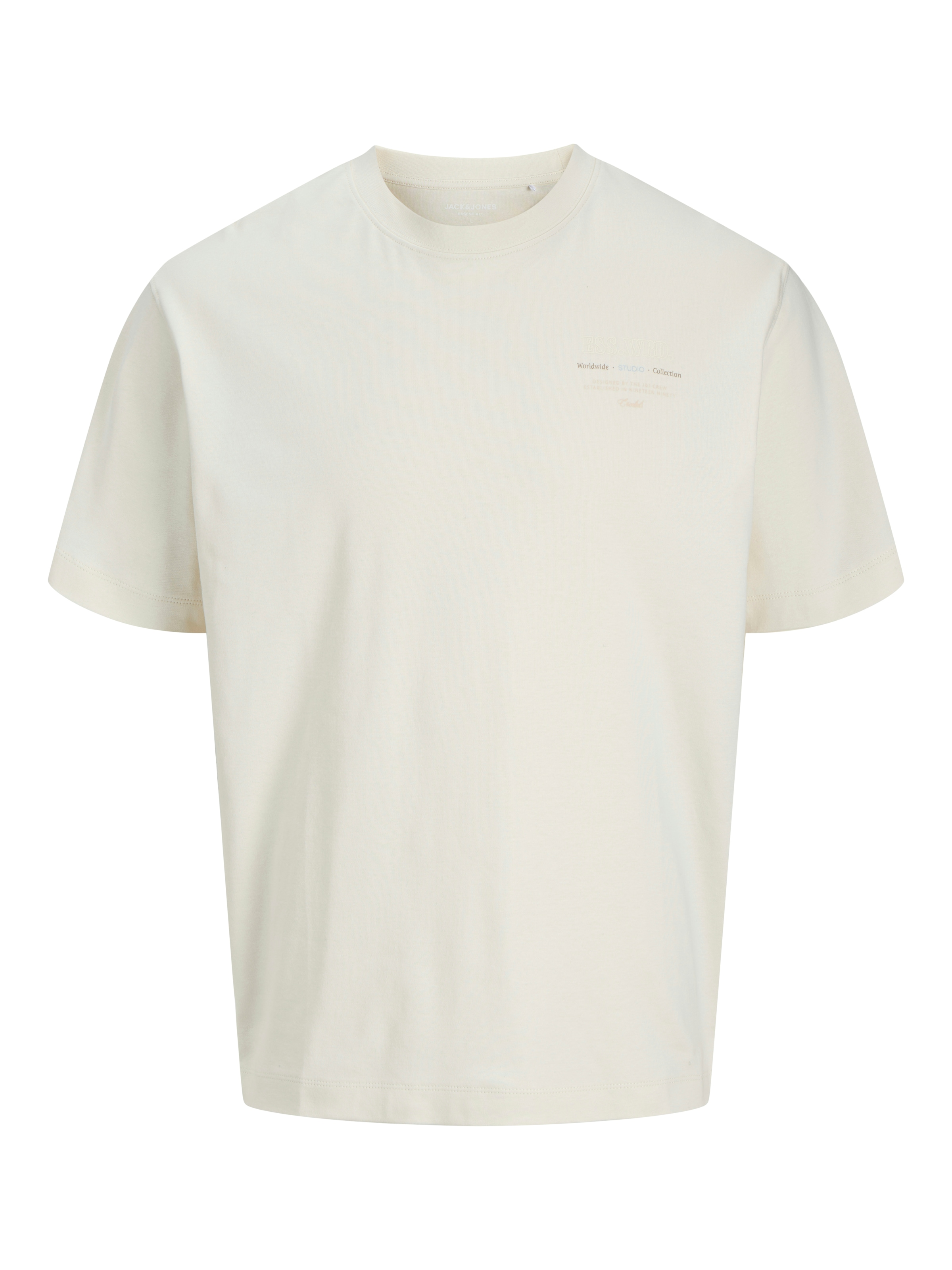 Jack & Jones Rundhalsshirt »JJEURBAN EDGE STUDIO TEE SS O-NECK NOOS«, mit Front und Back Print