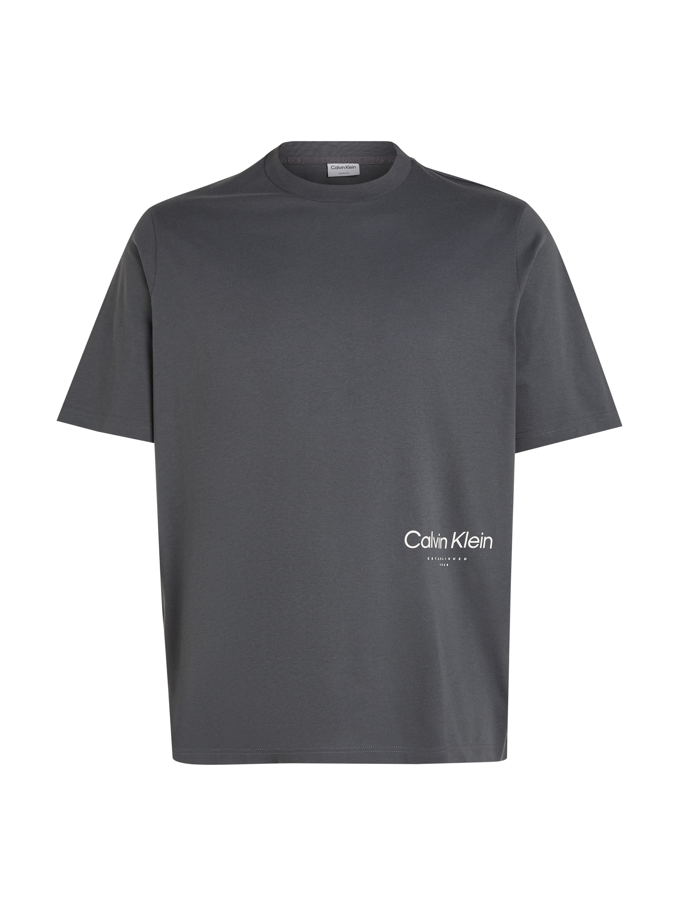 Calvin Klein Big&Tall T-Shirt »BT_OFF PLACEMENT LOGO T-SHIRT«, in großen Größen mit Markenlabel