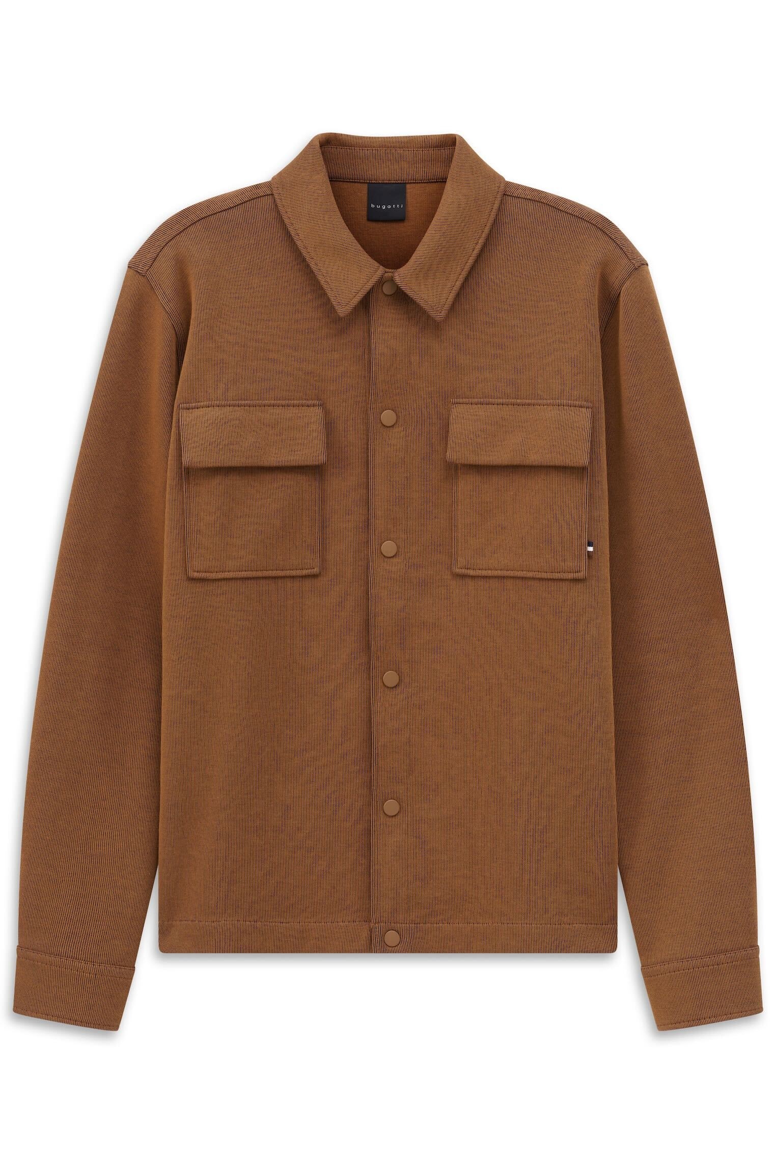 bugatti Sweatjacke »Modern Fit« mit Druckknöpfen