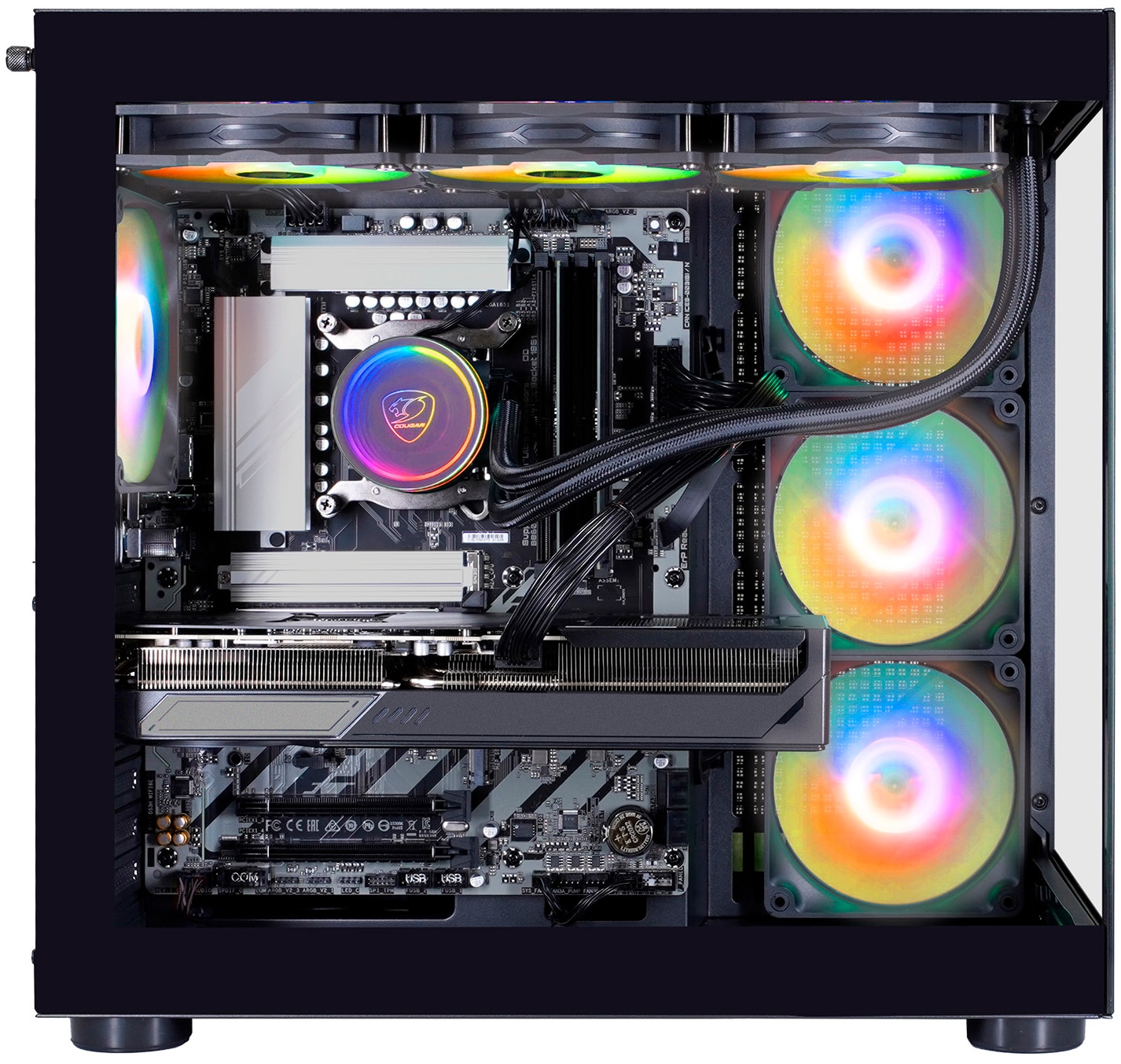 Cougar Gaming-PC »FV150 BK Core Ultra 7 270K Plus 32GB DDR5 1TB SSD« Windows 11, DDR5 RAM
