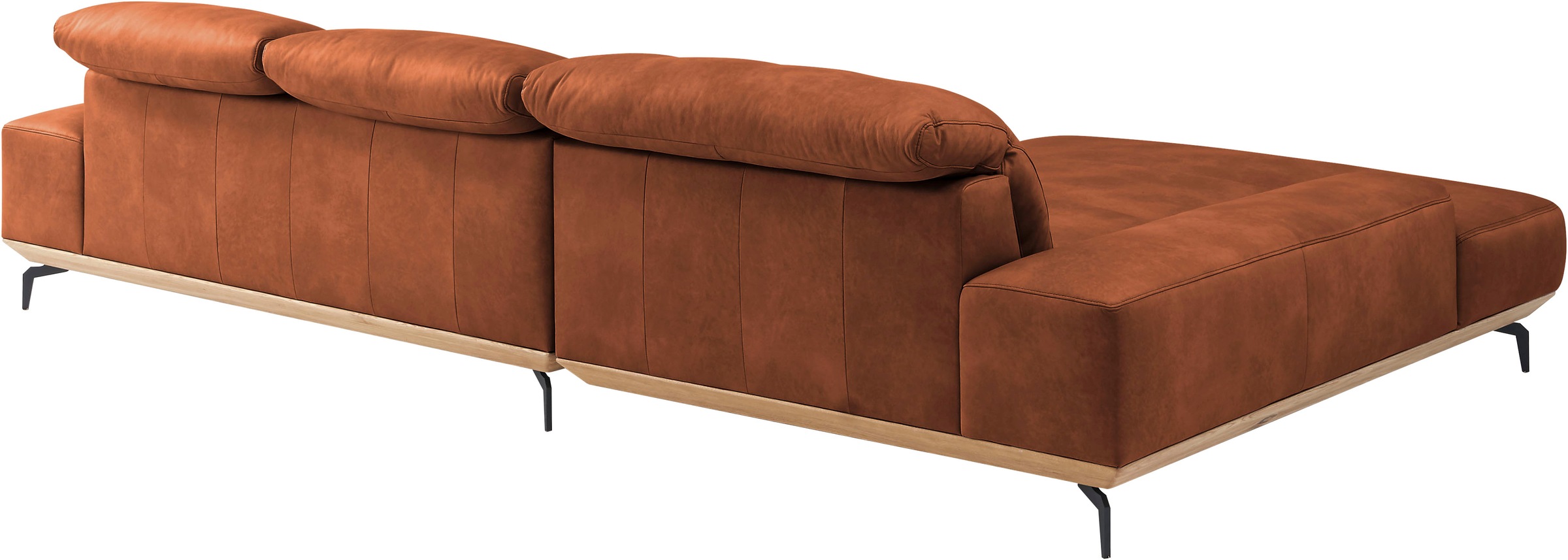 Musterring Wohnlandschaft »MR 2490«, Fuß Schwarz, Sitzhöhe 46cm, wahlweise mit Funktionen, Maße 342x207 cm