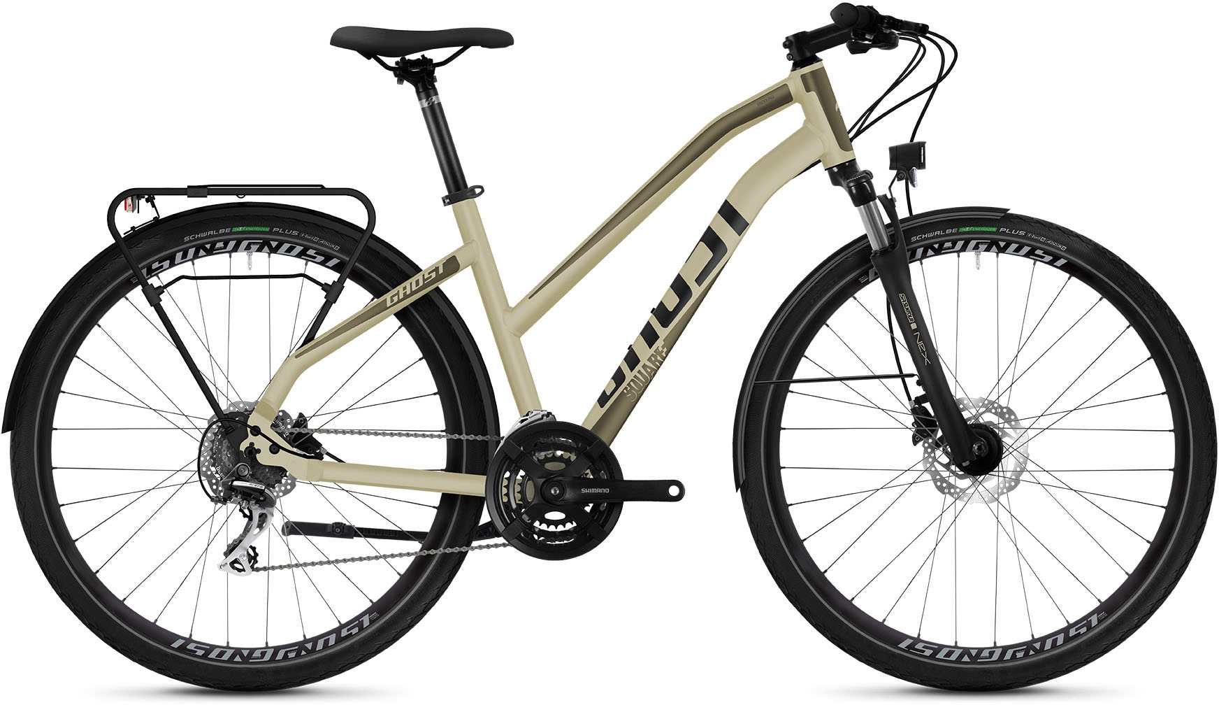 Ghost Trekkingrad »Square Trekking Base AL W«, 24 Gang, Shimano, Acera Schaltwerk, Kettenschaltung, für Damen und Herren, Kettenschaltung