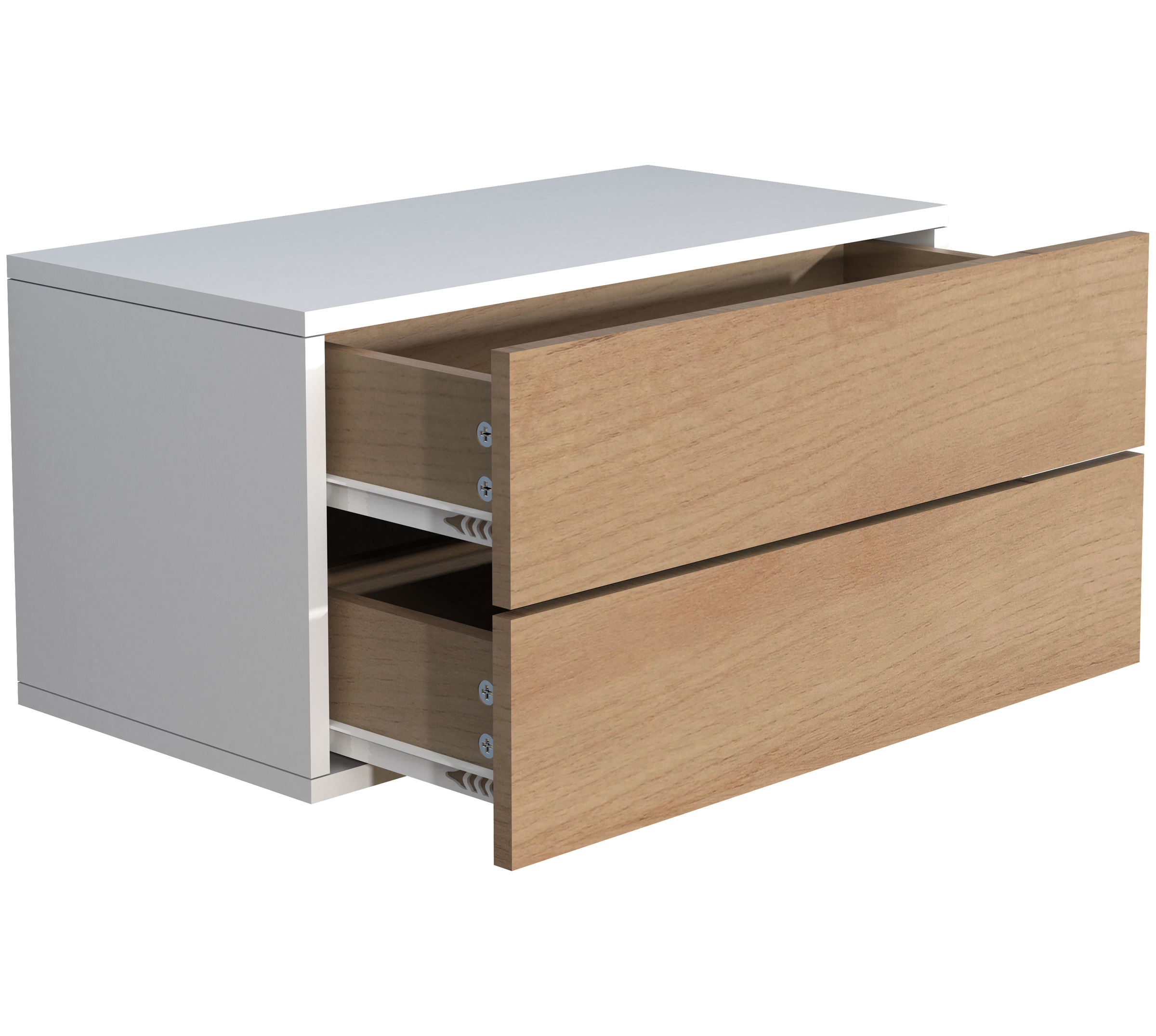 VCM Nachttisch »Holz Wandschublade Wand Hänge Nachttisch Usal L60«