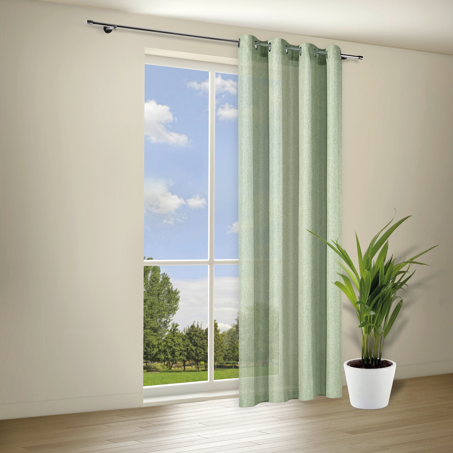 Home Living by Gerster Gardine »Bibiane« Ösen 1 Stk. tlg. SB-Dekoschal "Bibiane" mit Ösen