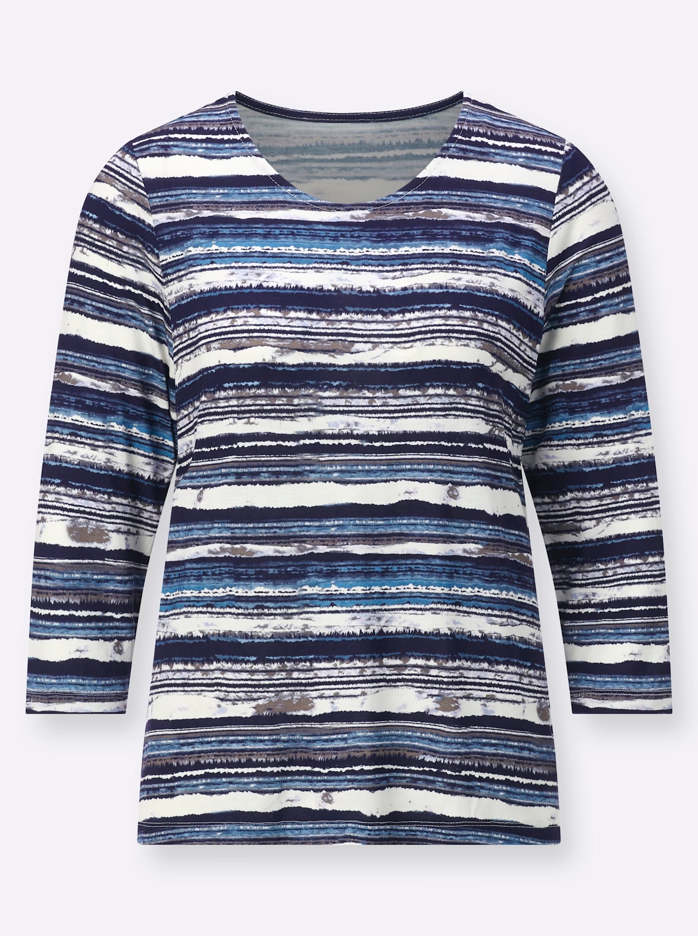 Casual Looks 3/4-Arm-Shirt »Rundhals-Shirt«, (1 tlg.)