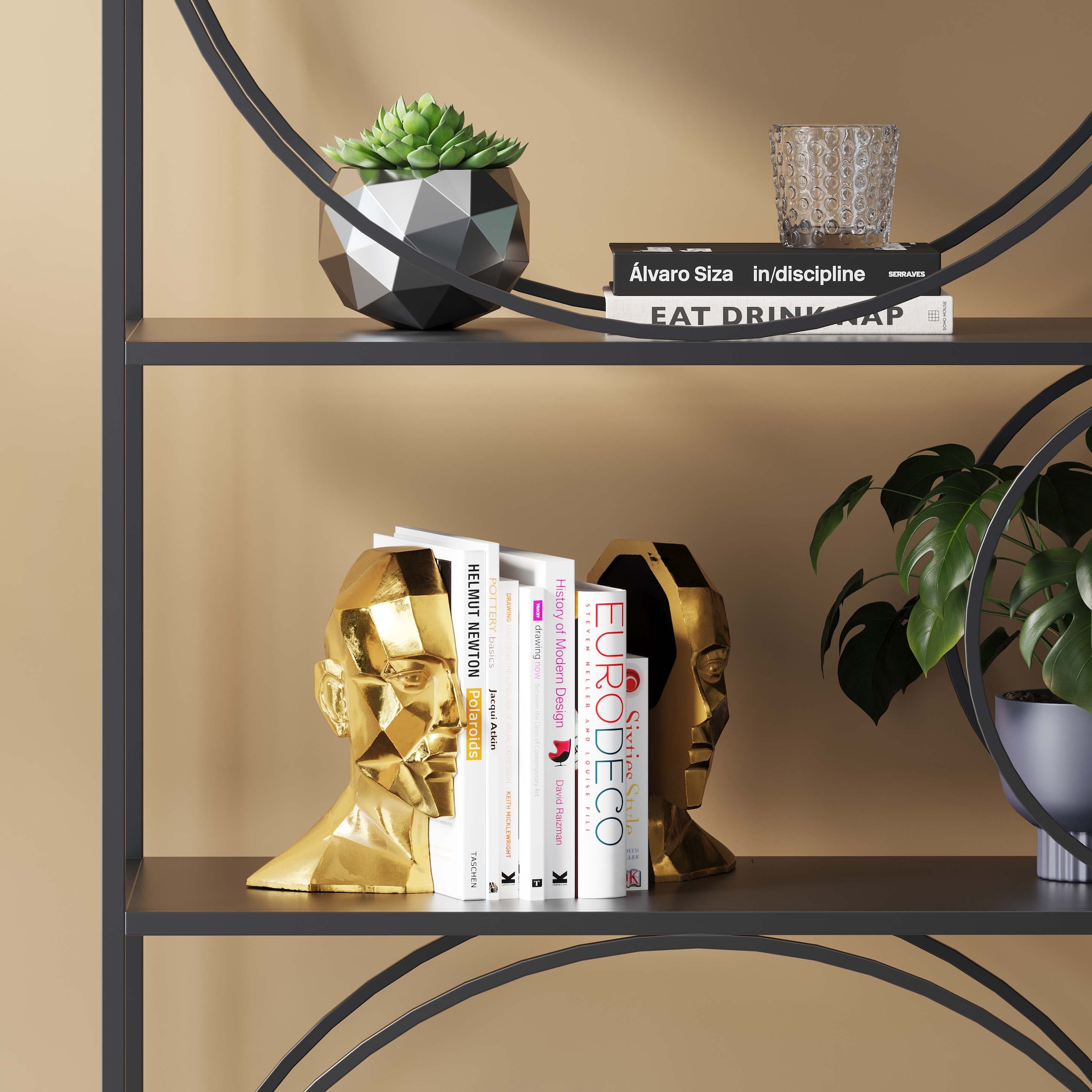 Kare Design Buchstütze »Face« aus Polyresin