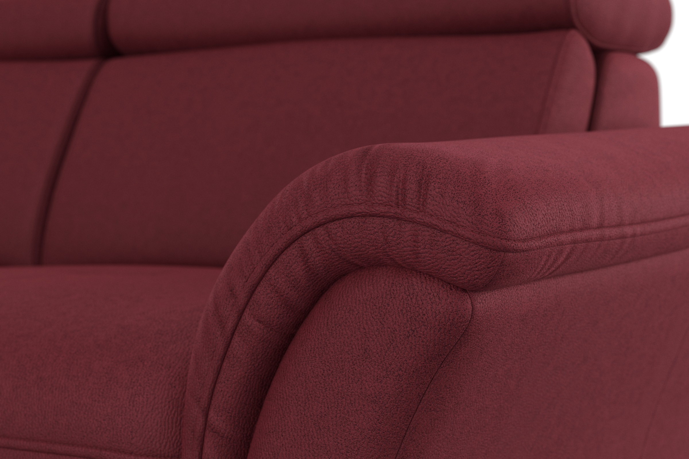 Home affaire Ecksofa »Lindgren L-Form«, wahlweise mit Bett mit klappbaren Rollen, Kasten und Kopfverstellung