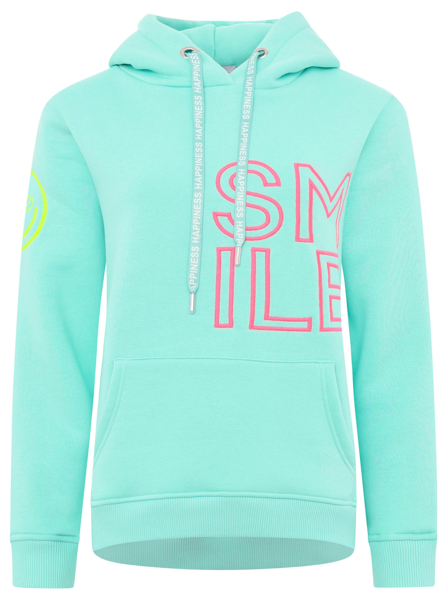 Zwillingsherz Hoodie »"Alissa 2.0"«, mit SMILE Stickerei vorne und hinten