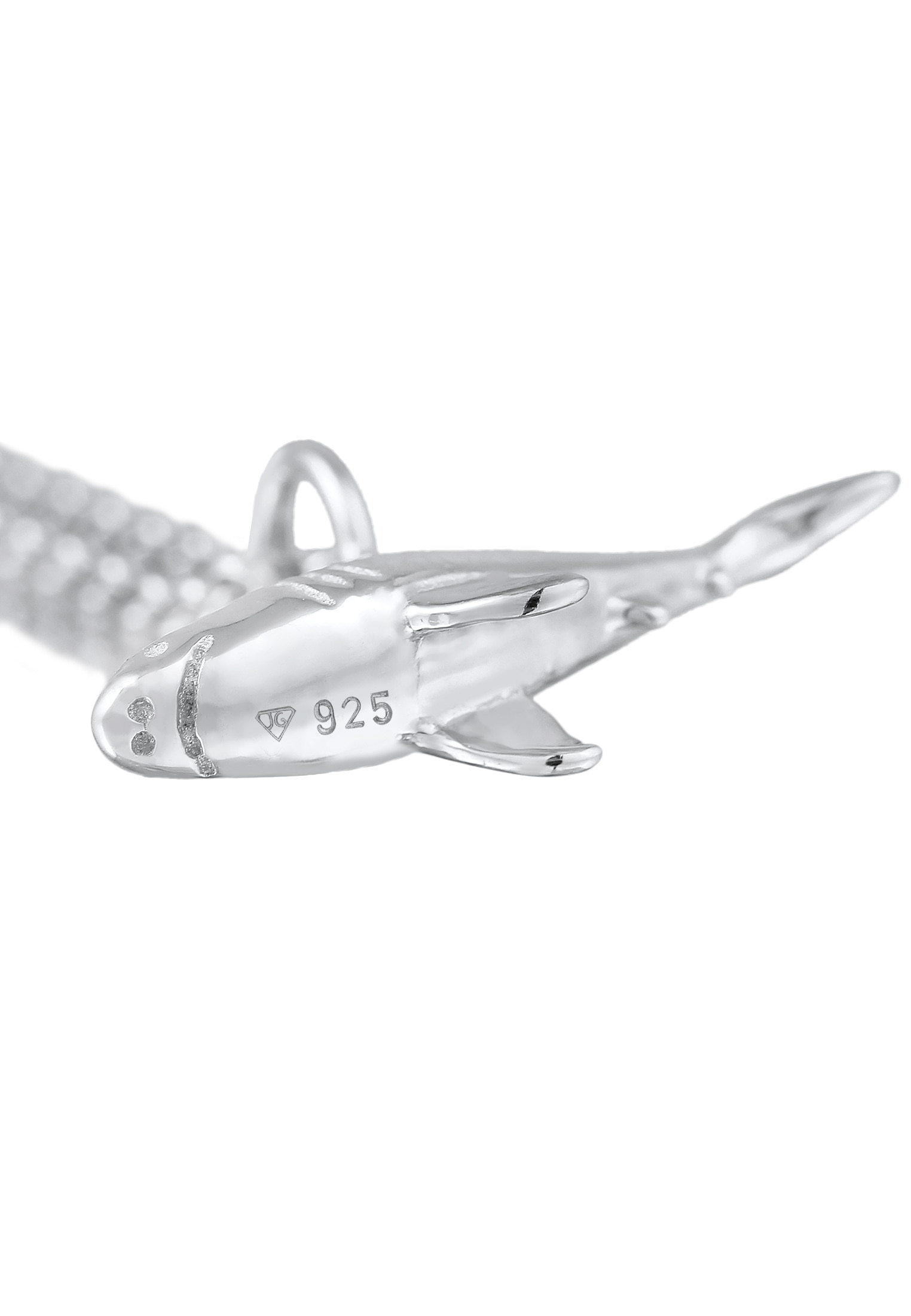 Elli Kette mit Anhänger »Halskette Haifisch Hai Erbskette Tier Symbol 925 Silber«
