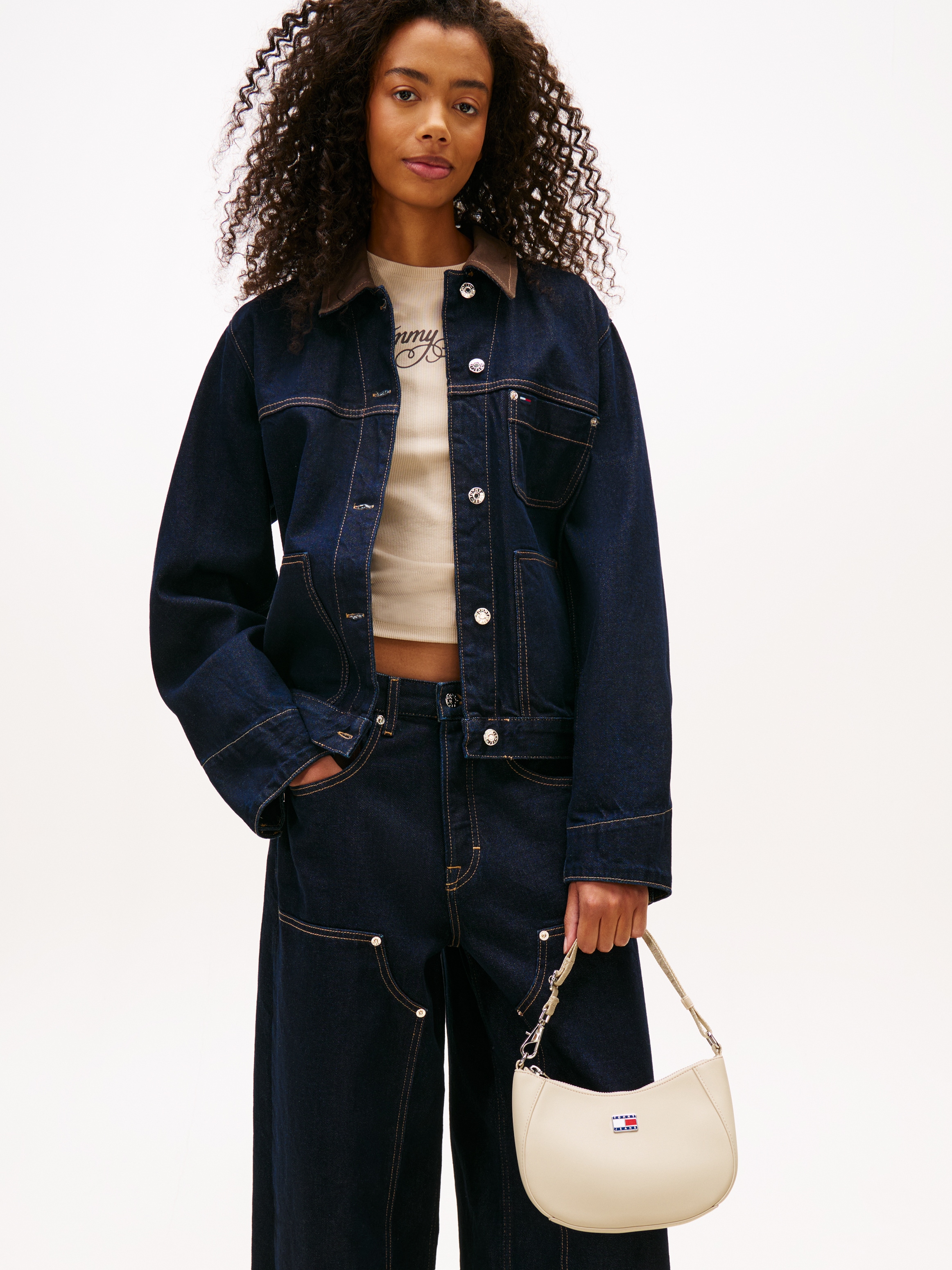 Tommy Jeans Schultertasche »TJW DAILY ELEVATED SHOULDER BAG« , Damen Tragetasche mit verlängerbarem Trageriemen