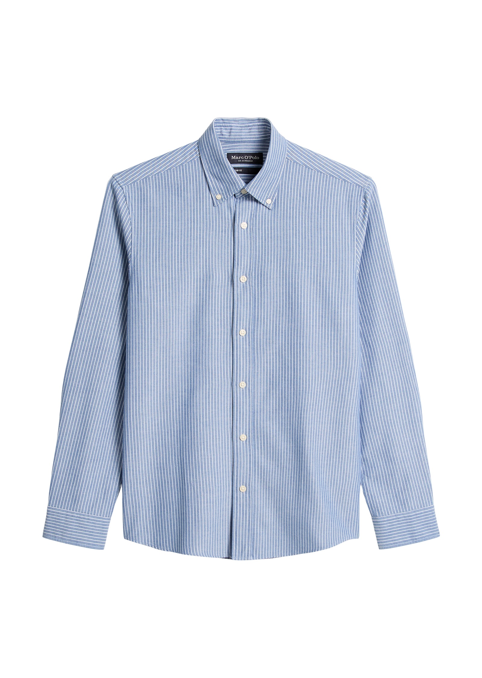 Marc O'Polo Langarmhemd Oxford-Hemd, regular fit mit Button-Down-Kragen