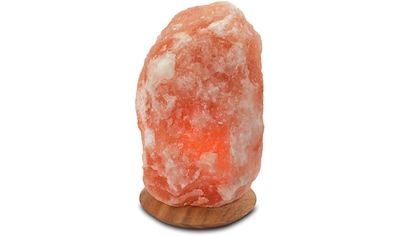 Salzkristall-Tischlampe »Rock«, Handgefertigt - jeder Stein ein Unikat, H: ca.23 cm,...