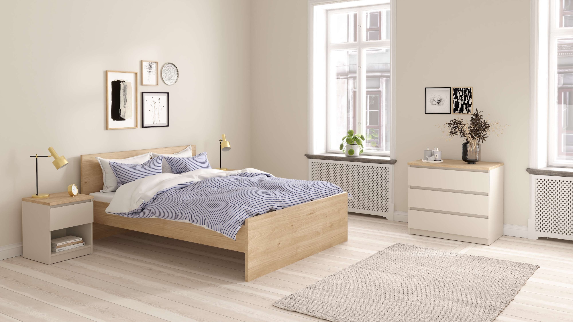 INOSIGN Nachttisch »Naia, Nachtkommode, Nachtschrank, Beistelltisch« mit 1 Schublade, Breite 40 cm, Höhe 50 cm