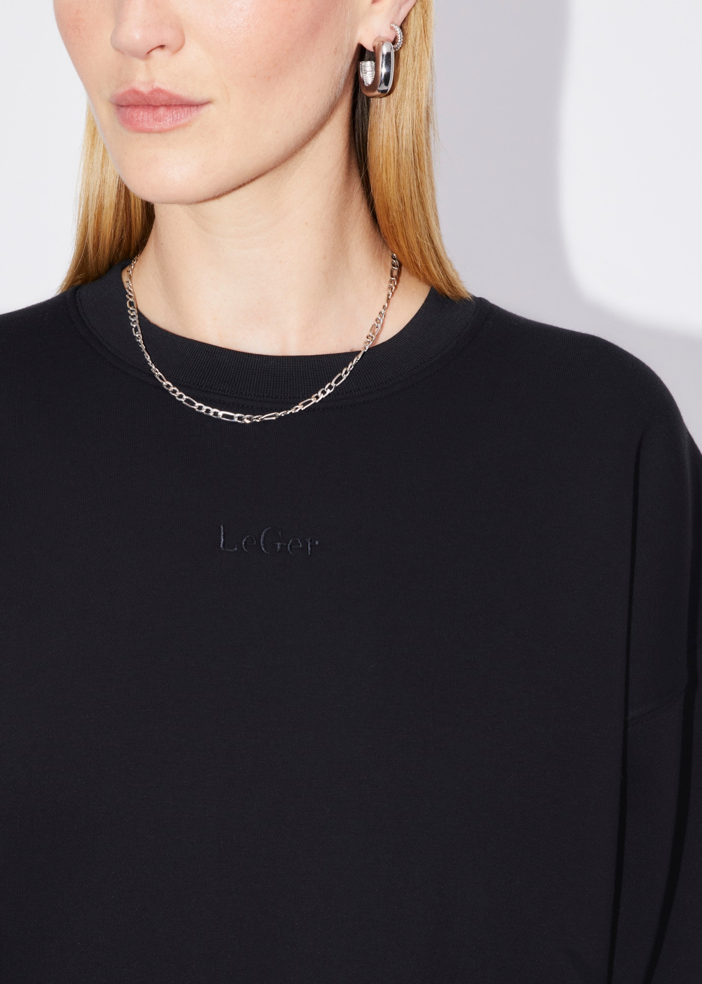 LeGer Sweatshirt »Indra, LeGer by Lena Gercke«, Oversized fit mit Rundhalsausschnitt
