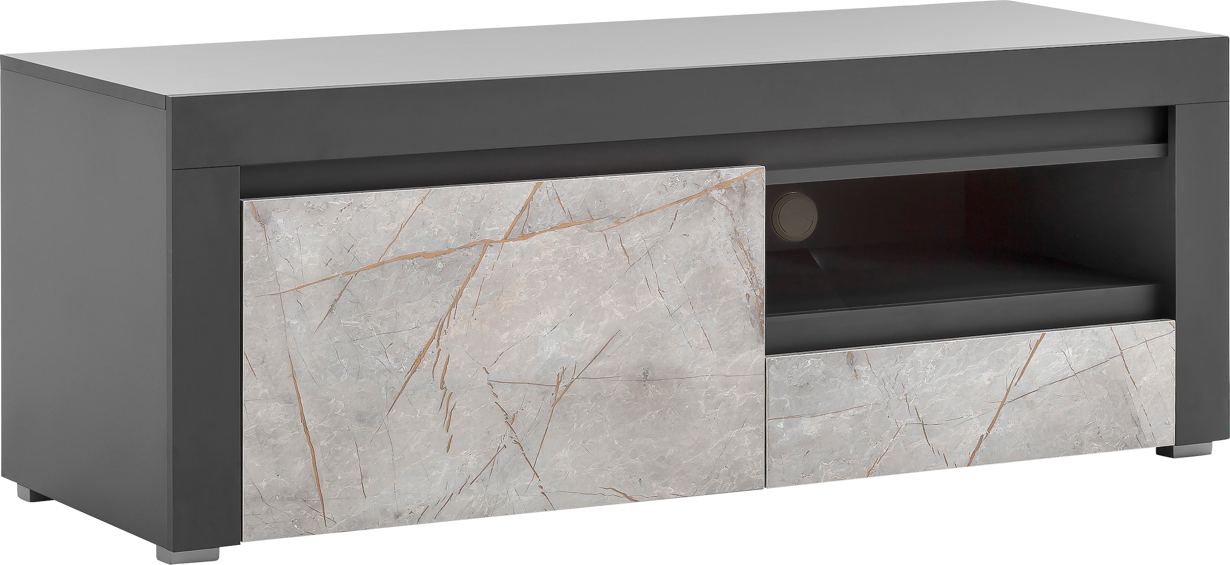 Marmor-Optik Lowboard bei Breite Home Marble«, einem 140 edlen affaire kaufen Dekor, cm »Stone mit OTTO