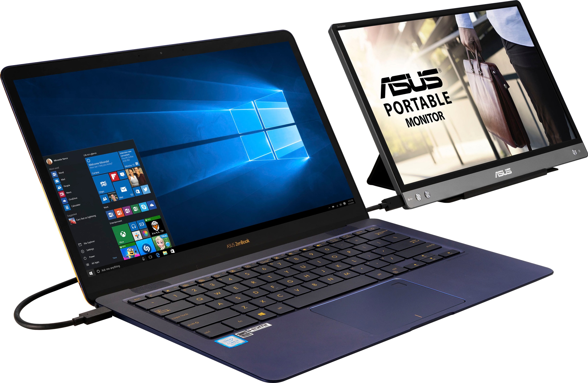Asus Portabler Monitor »MB14AC«, 36 cm/14 Zoll, 1920 x 1080 px, Full HD, 5 ms Reaktionszeit, 60 Hz