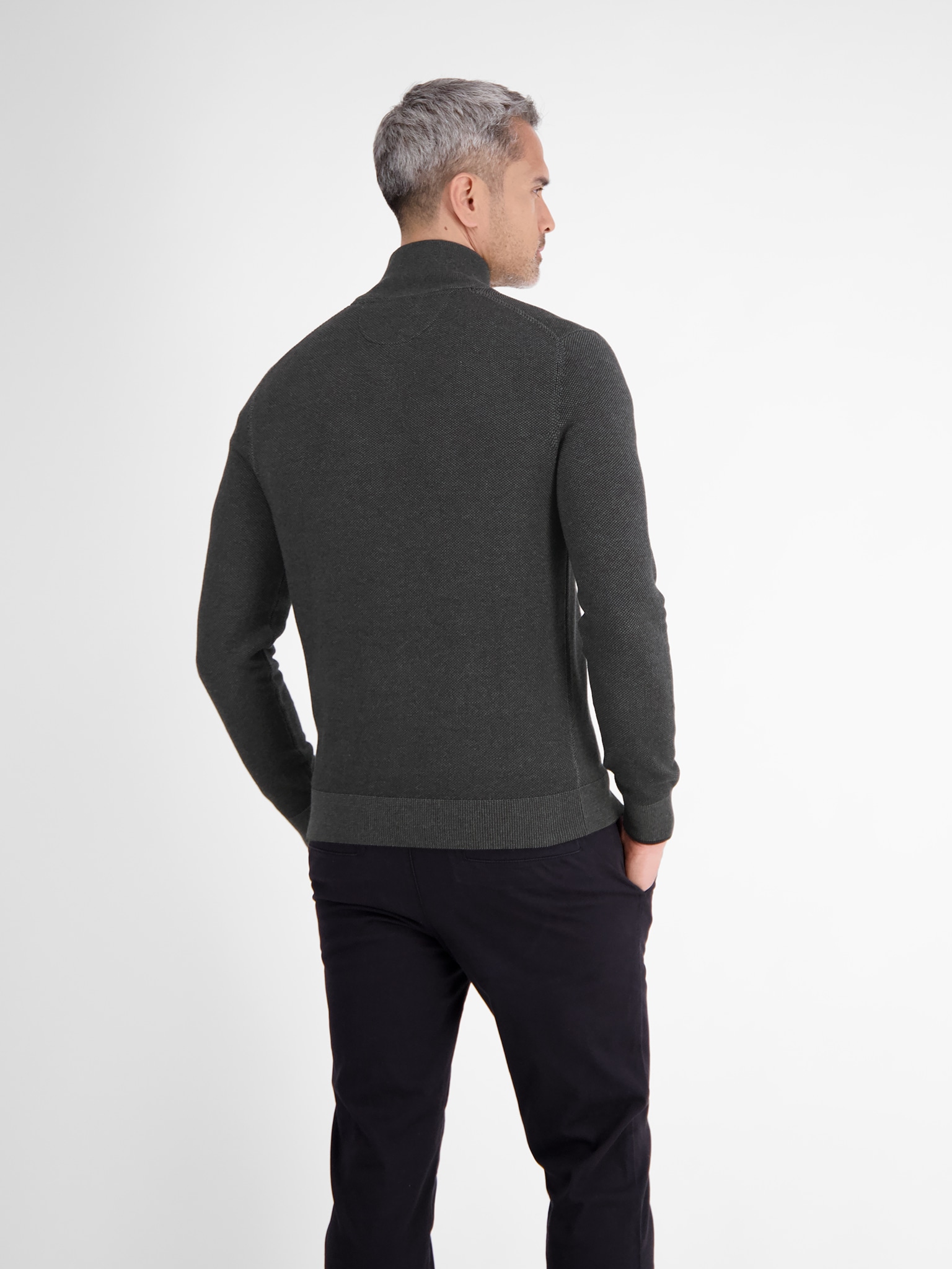 LERROS Strickfleecejacke, ohne Kapuze, mit Reißverchluss
