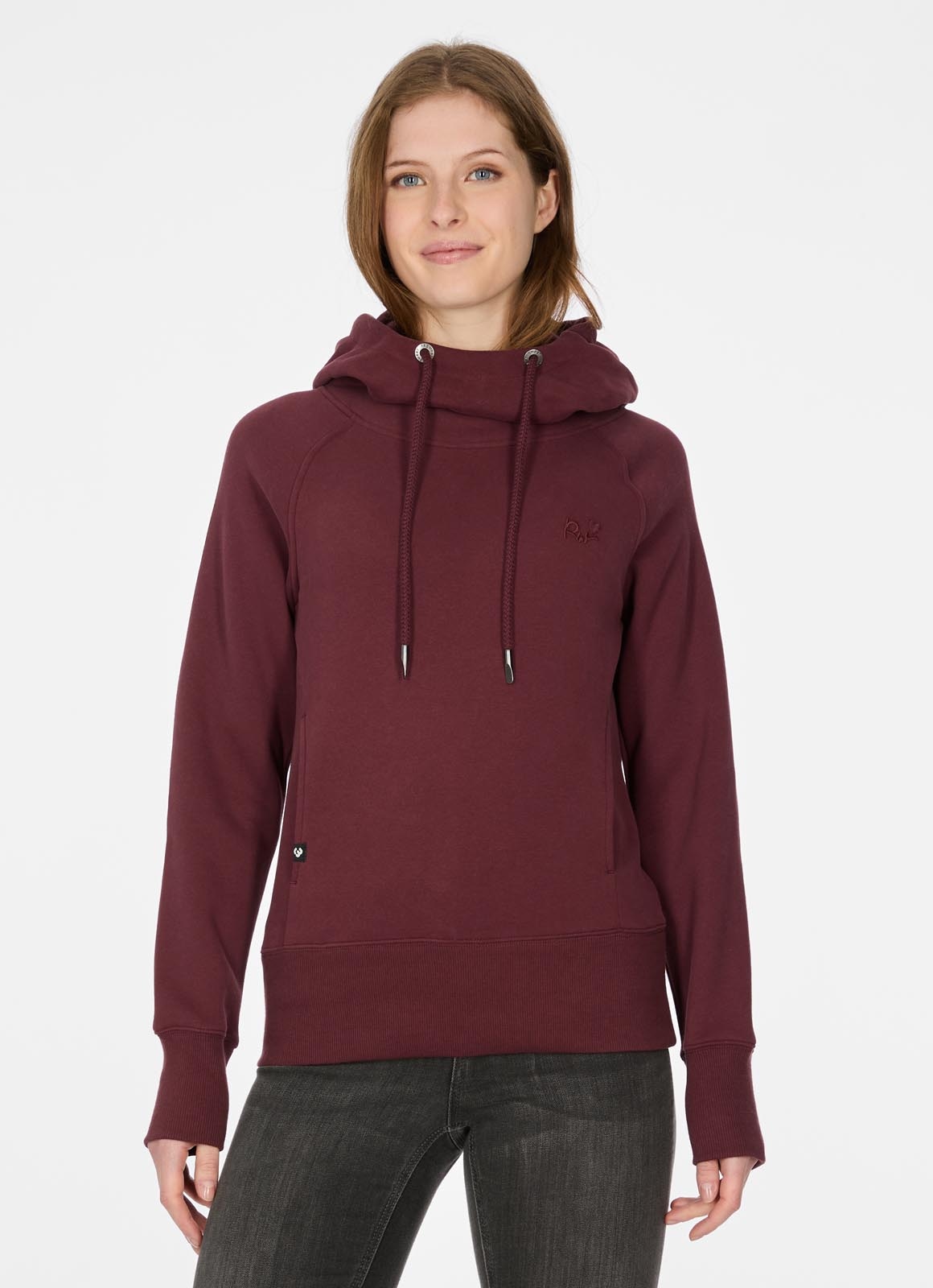 Ragwear Kapuzensweatshirt »ELNOA«, brushed, stretchy, super softe Qualität, mit breitem Saum und Kapuze
