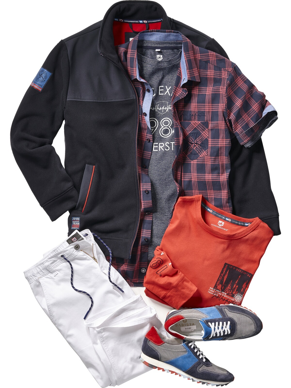 Jan Vanderstorm Sweatjacke »Sweatjacke ASPIAN«