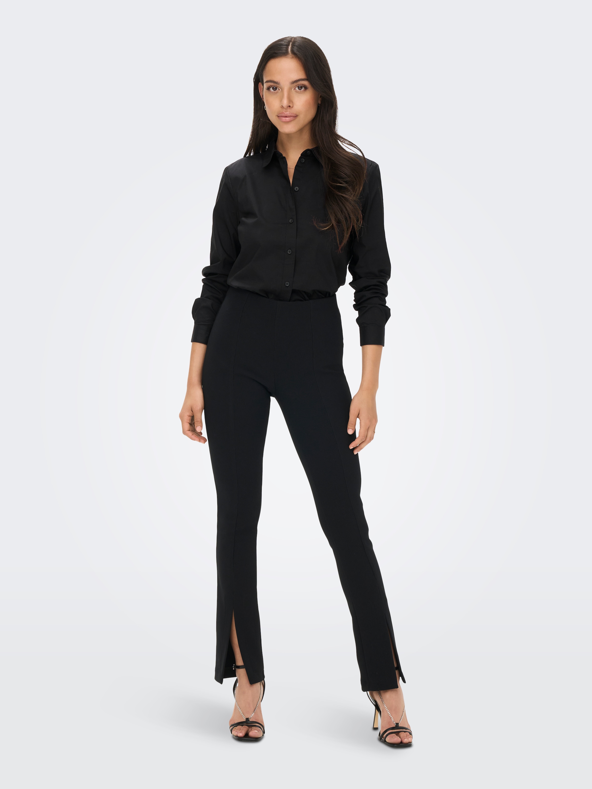 JDY Hemdbluse »JDYMIO L/S SHIRT WVN NOOS«, unifarben oder gestreift