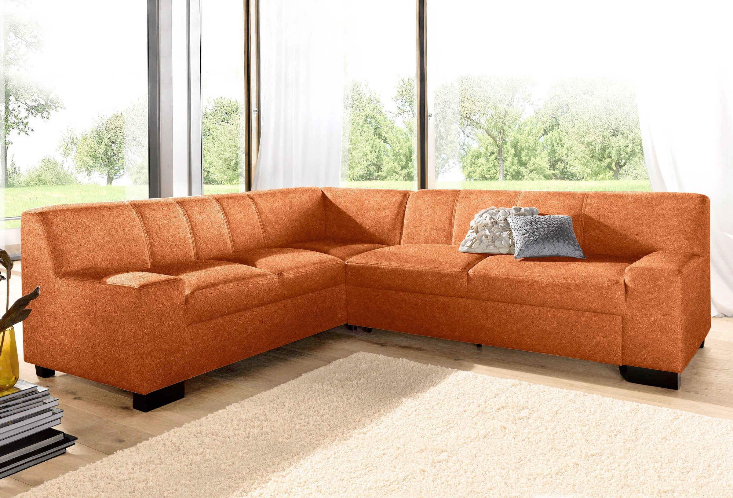 DOMO collection Ecksofa »Norma L-Form«, wahlweise mit Bettfunktion