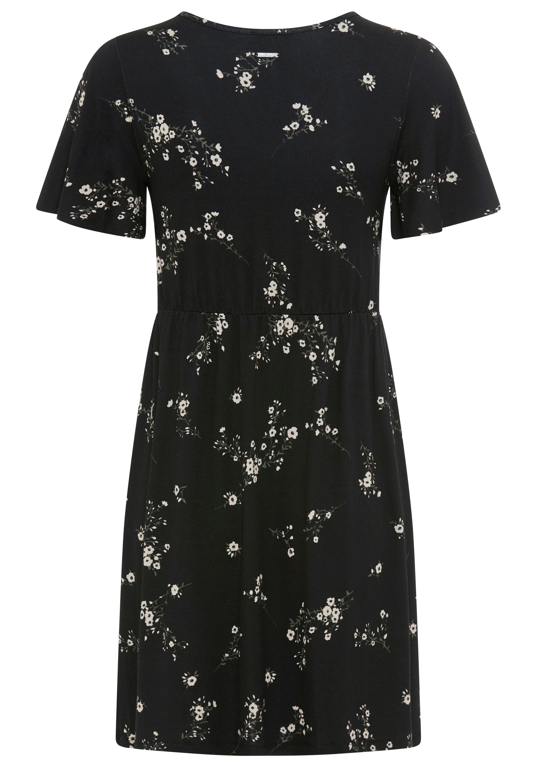 Laura Scott Sommerkleid mit betonter Taille, Kurzarm, geblümt