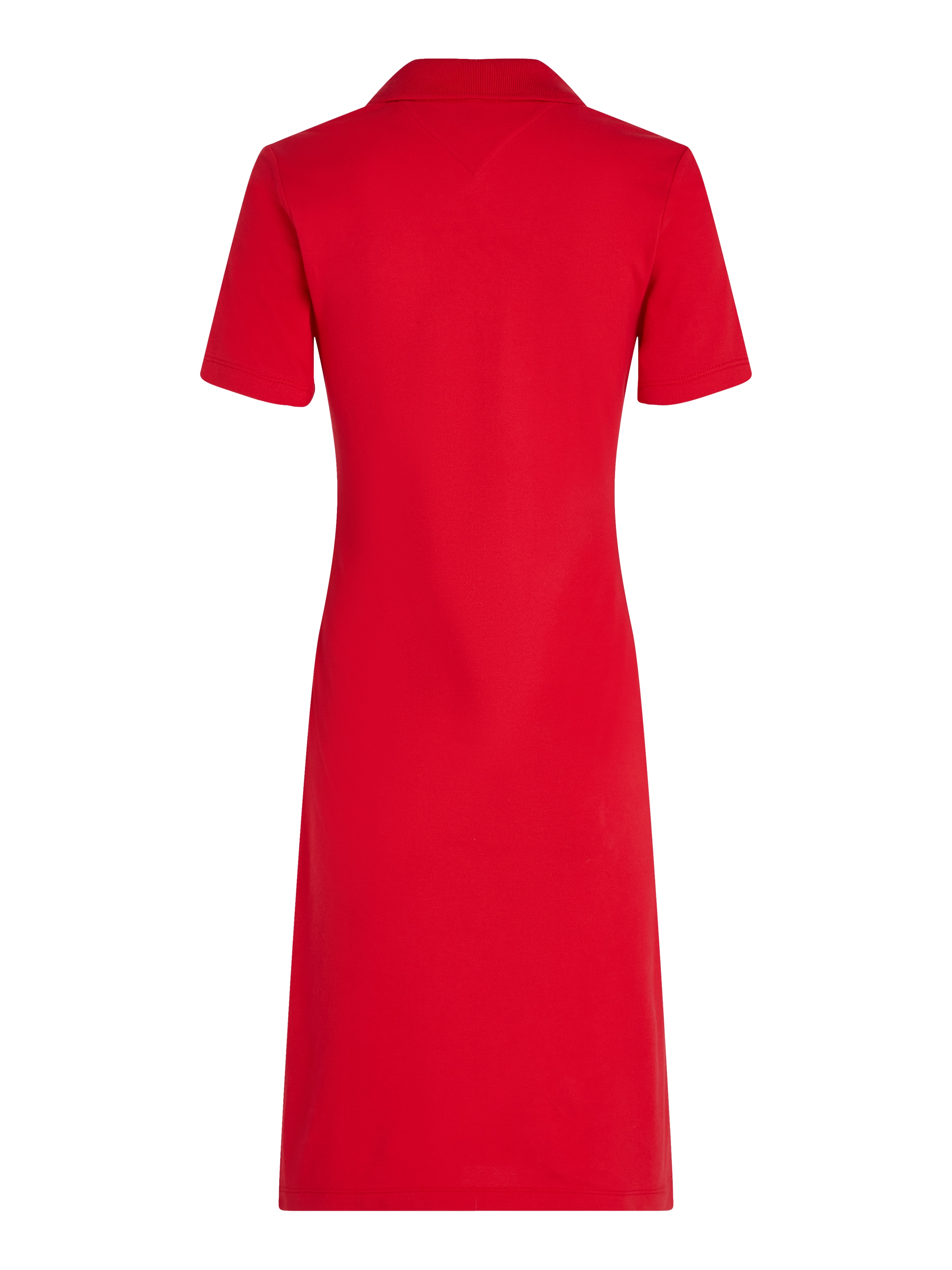 Tommy Hilfiger Polokleid »SLIM OPEN NK POLO DRESS SS«, mit gestickter Tommy Hilfiger Flagge
