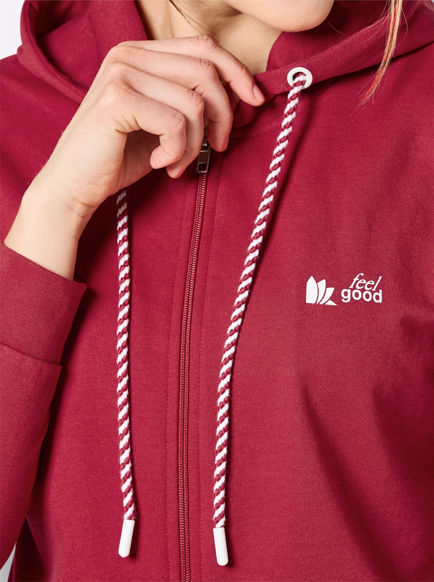 feel good Langjacke mit Kapuze