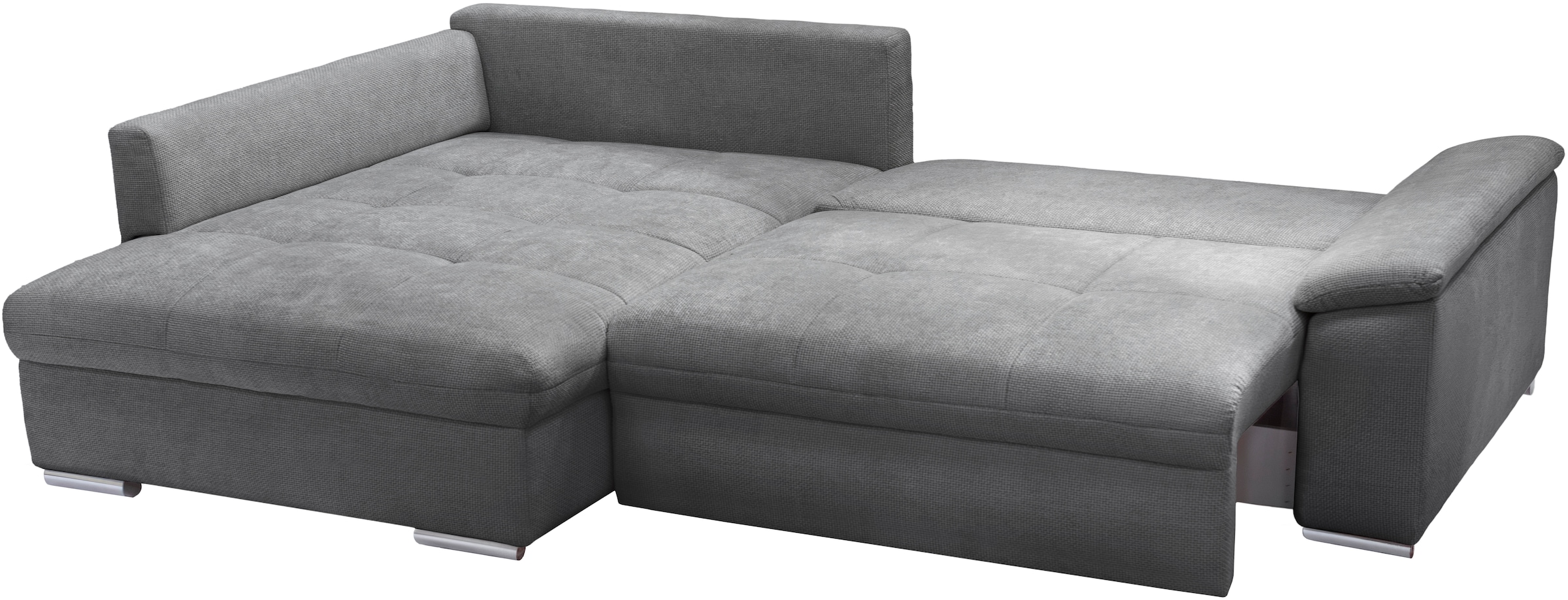 exxpo - sofa fashion Ecksofa »Casa Grande inkl. Bettfunktion, Bettkasten, bequem«, L-Form, guter Sitzkomfort, grioße Liegefläche