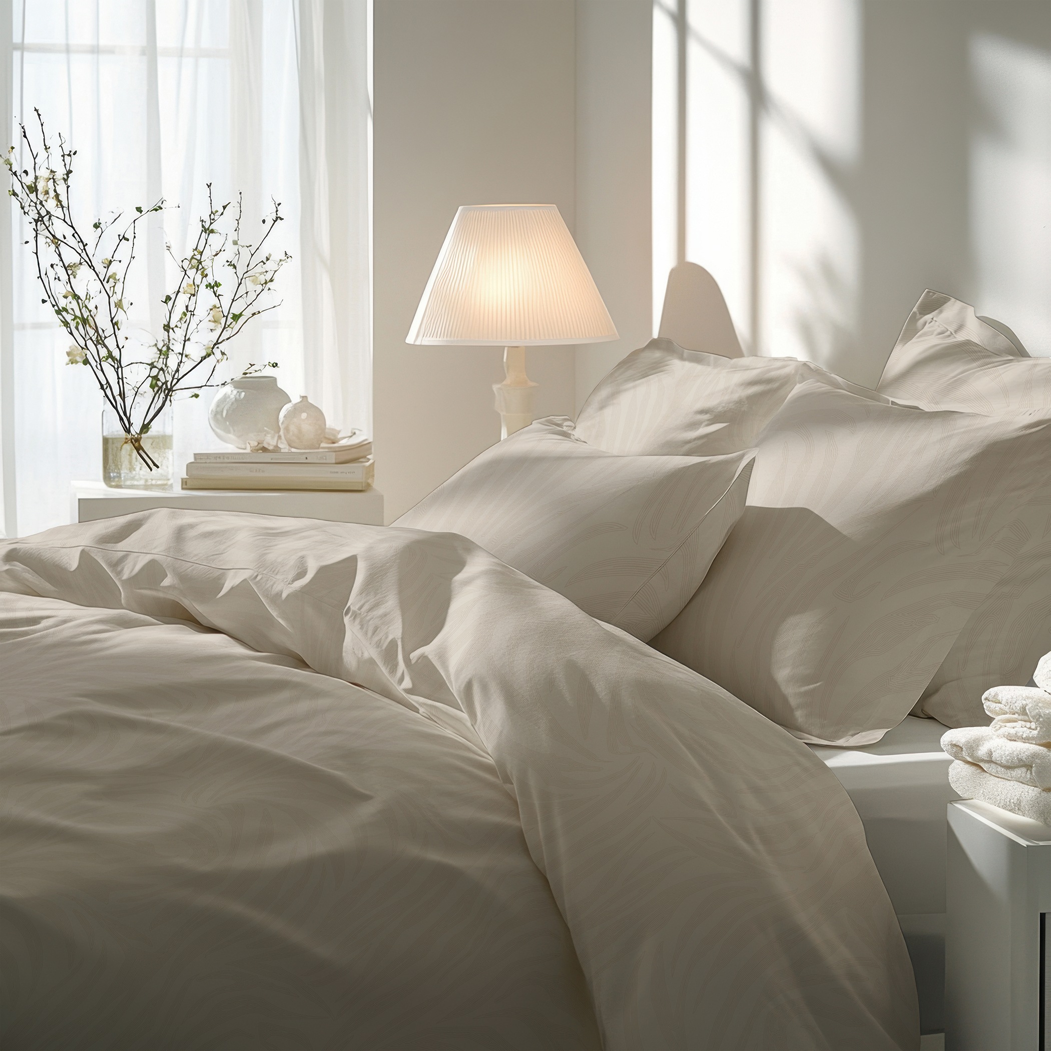 Florella Bettwäsche »Zoma beige  Flausch-Flanell,  100% Baumwolle«