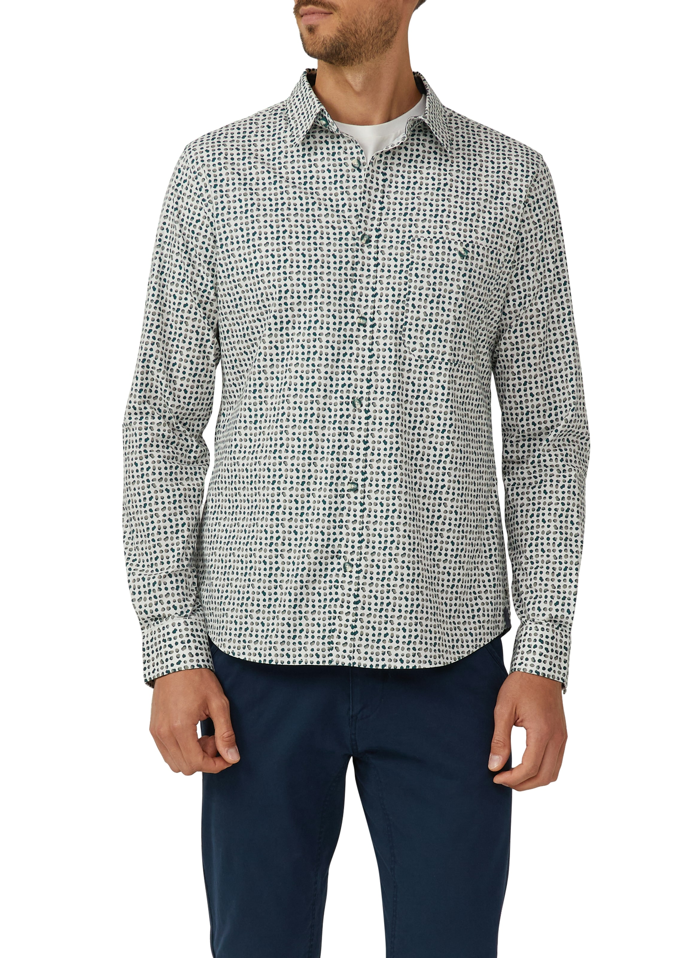 s.Oliver Langarmhemd mit Kontrast-Details