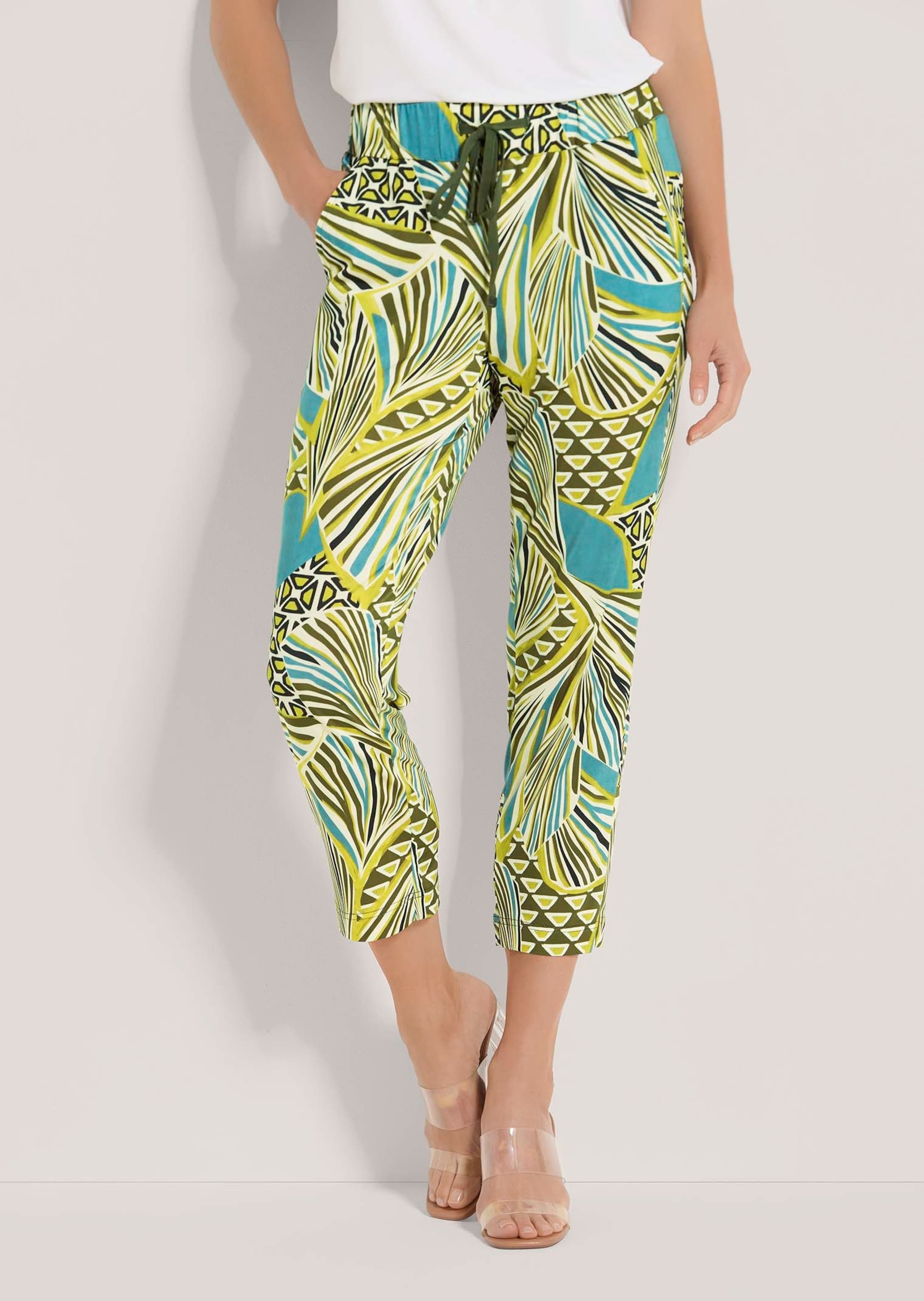 MADELEINE Schlupfhose »7/8 Hose Farbige Schlupfhose mit grafischem Print«