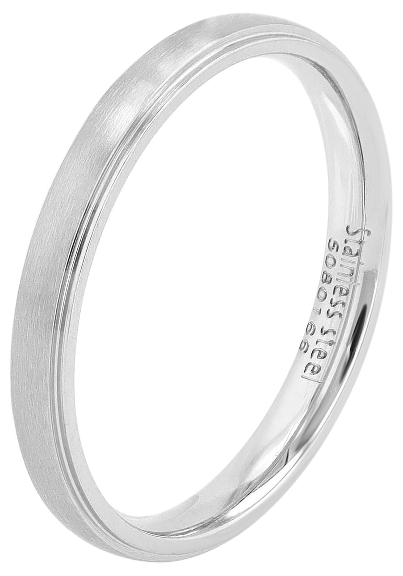 AKZENT Partnerring »Elegant Simplicity, silberfarbig, langlebig«