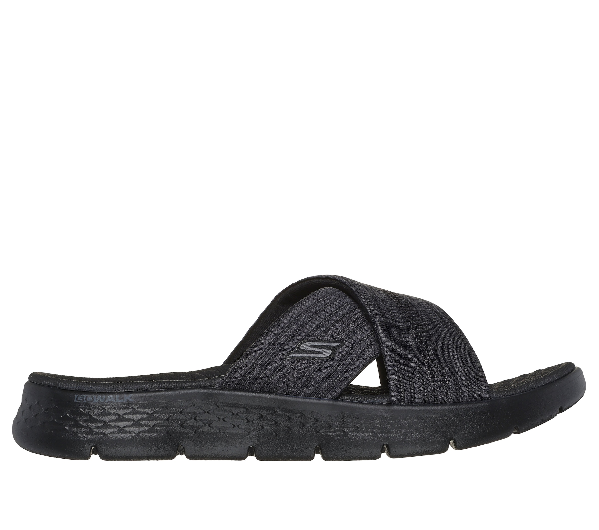 Skechers Pantolette »GO WALK FLEX SANDAL-BUTTERFLY BLISS«  Keilabsatz, Sommerschuh, Schlappen mit Goga Mat Footbed