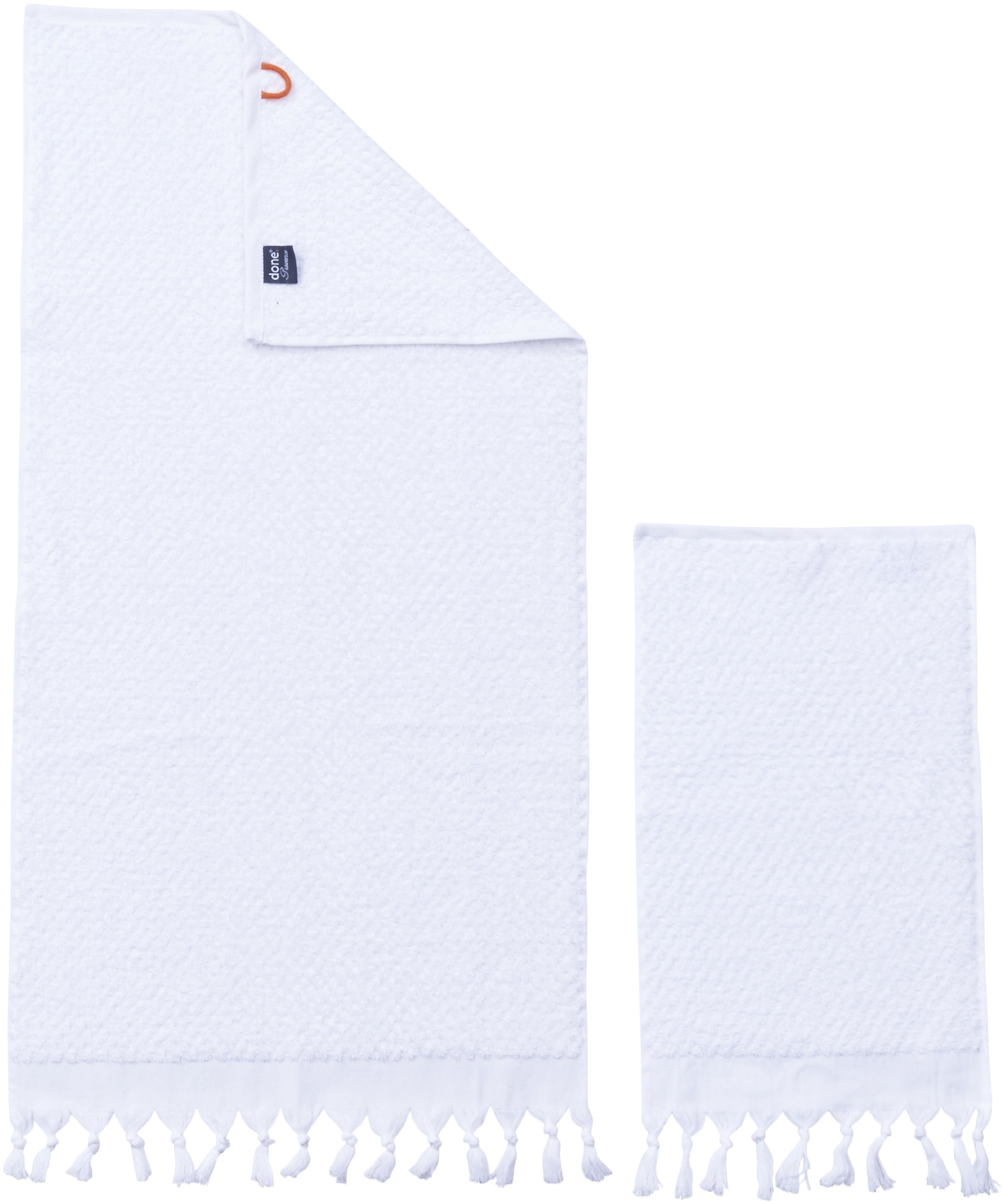 done.® Handtuch Set »Provence Honeycomb 2 Gästetücher (30x50 cm), 2 Handtücher (50x100 cm)«, (Set, 4 St., 2 Gästetücher (30x50 cm)-2 Handtücher (50x100 cm), Waben-Optik, verschiedene Set Varianten erhältlich